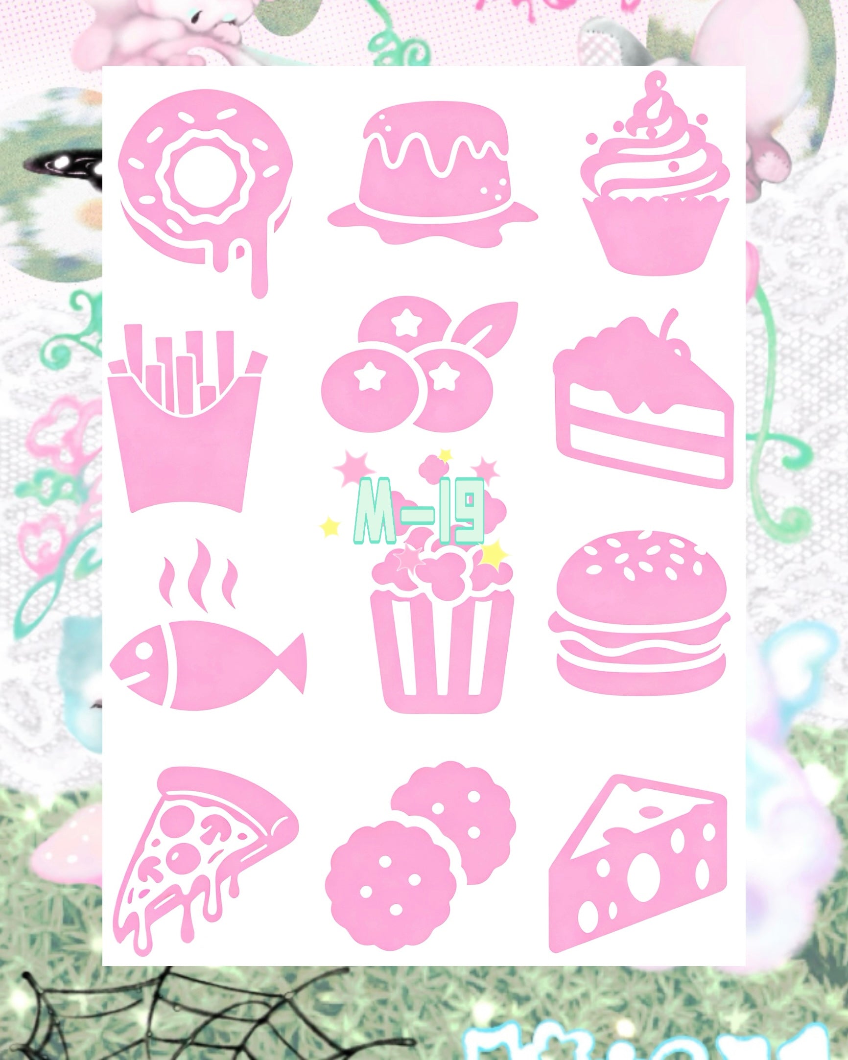 DIY Glitter Tattoo Sticker - M Series