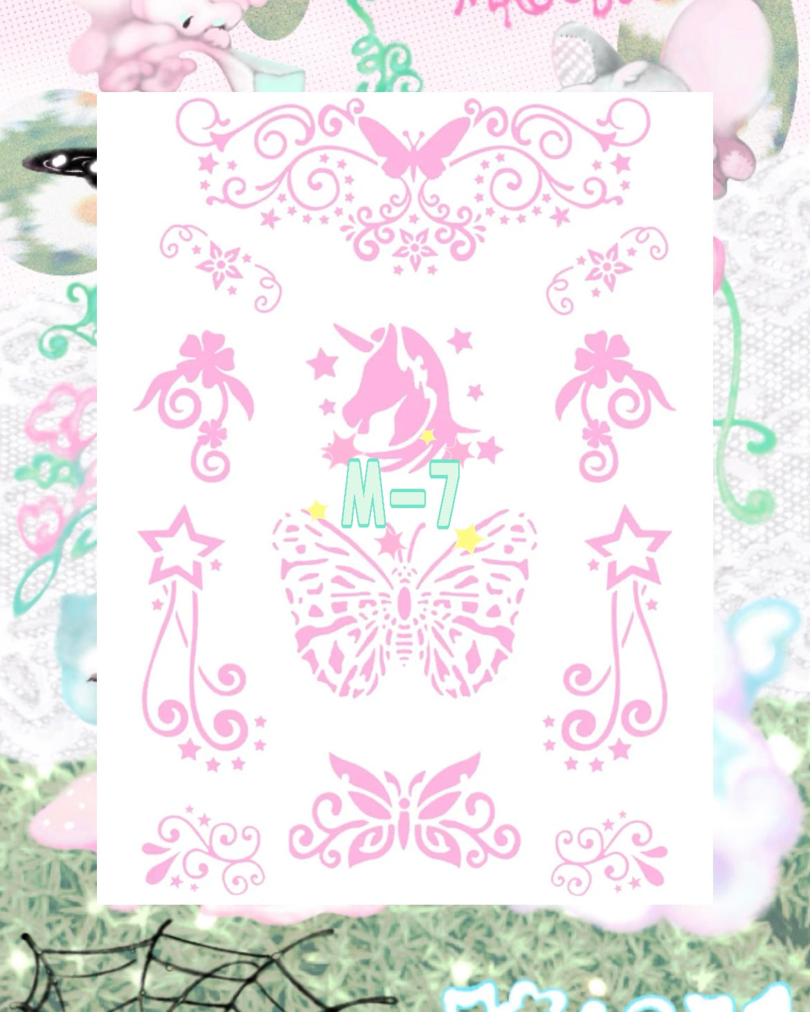 DIY Glitter Tattoo Sticker - M Series