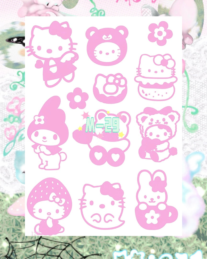 DIY Glitter Tattoo Sticker - M Series