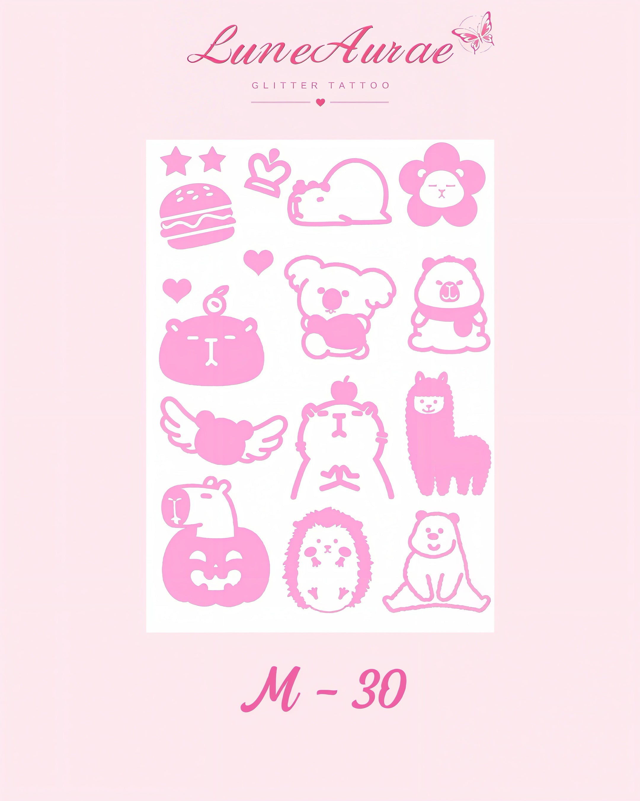 DIY Glitter Tattoo Sticker - M Series