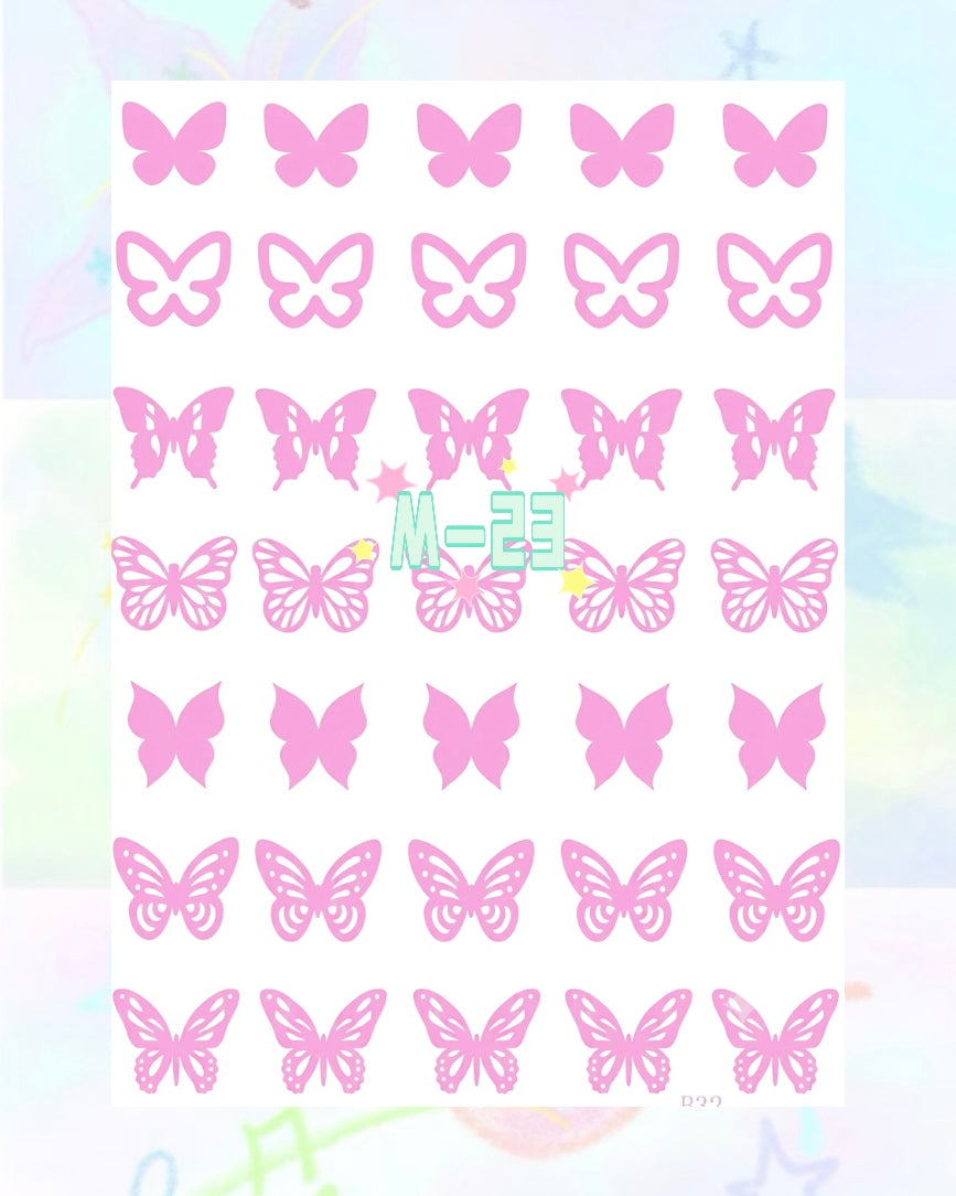 1 Sheet DIY Glitter Tattoos - M Series