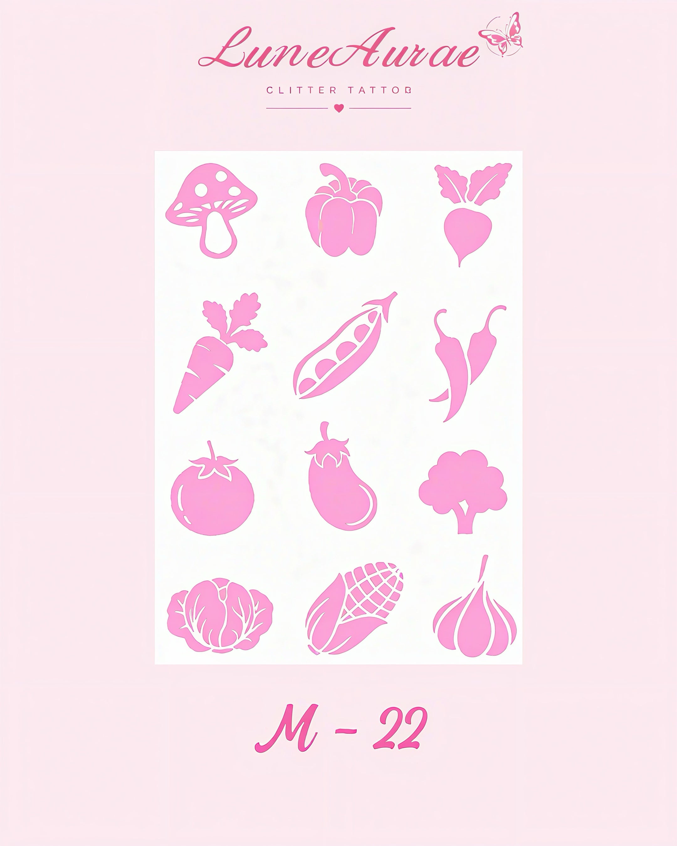 DIY Glitter Tattoo Sticker - M Series