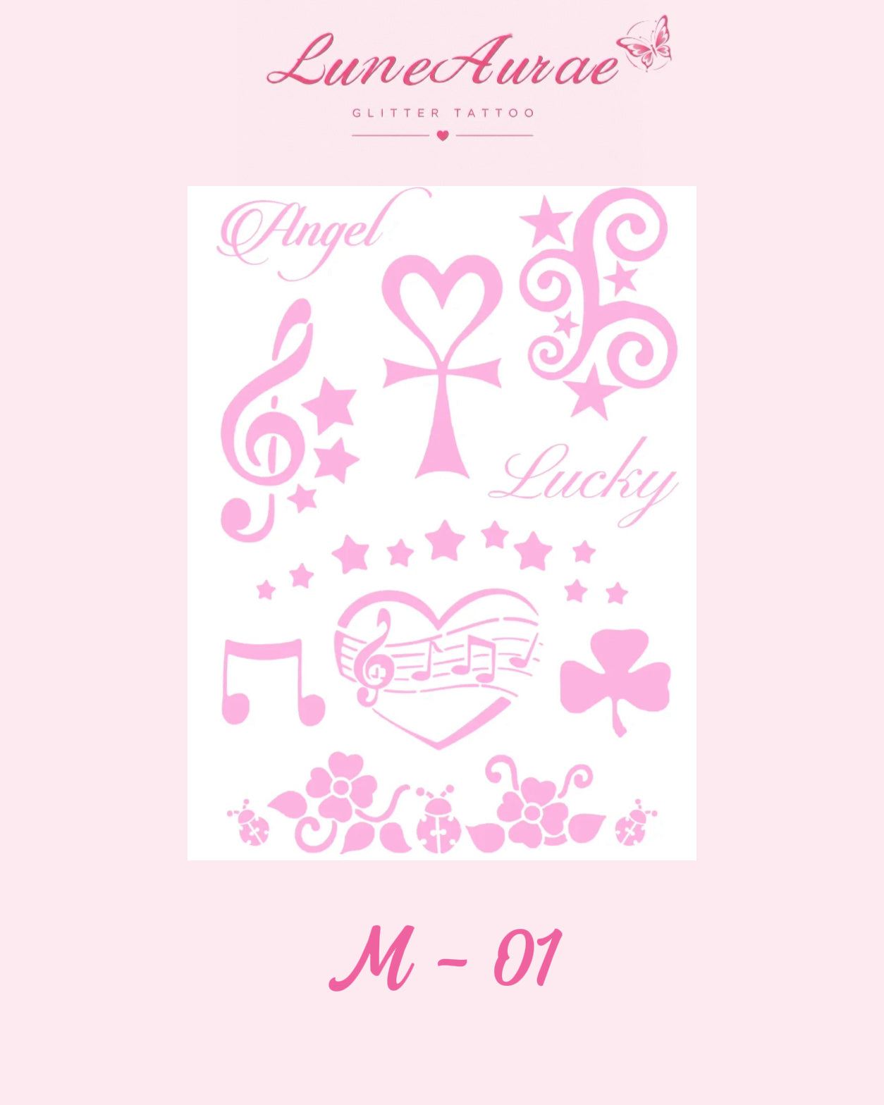 DIY Glitter Tattoo Sticker - M Series