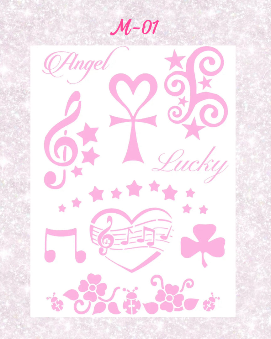DIY Glitter Tattoo Sticker - M Series
