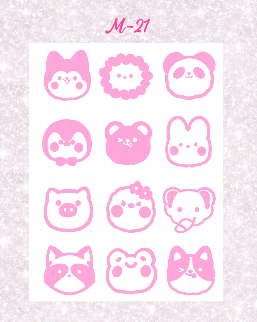 DIY Glitter Tattoo Sticker - M Series