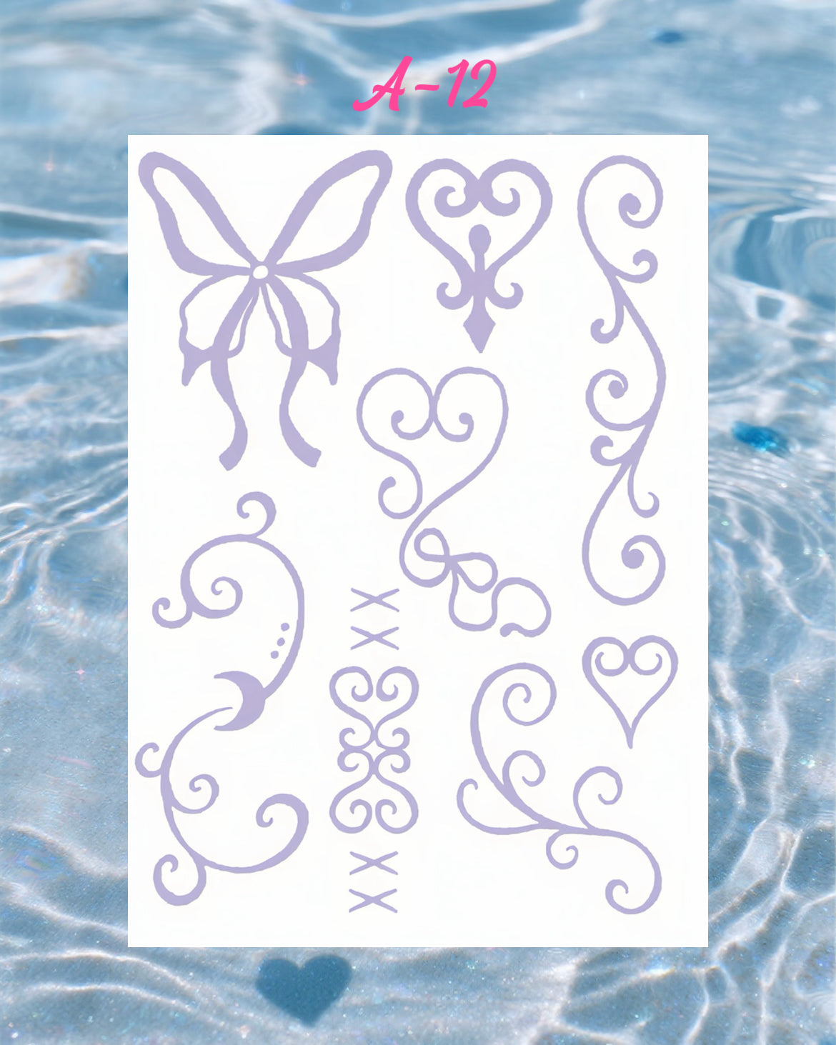 DIY Glitter Tattoo Sticker-A series