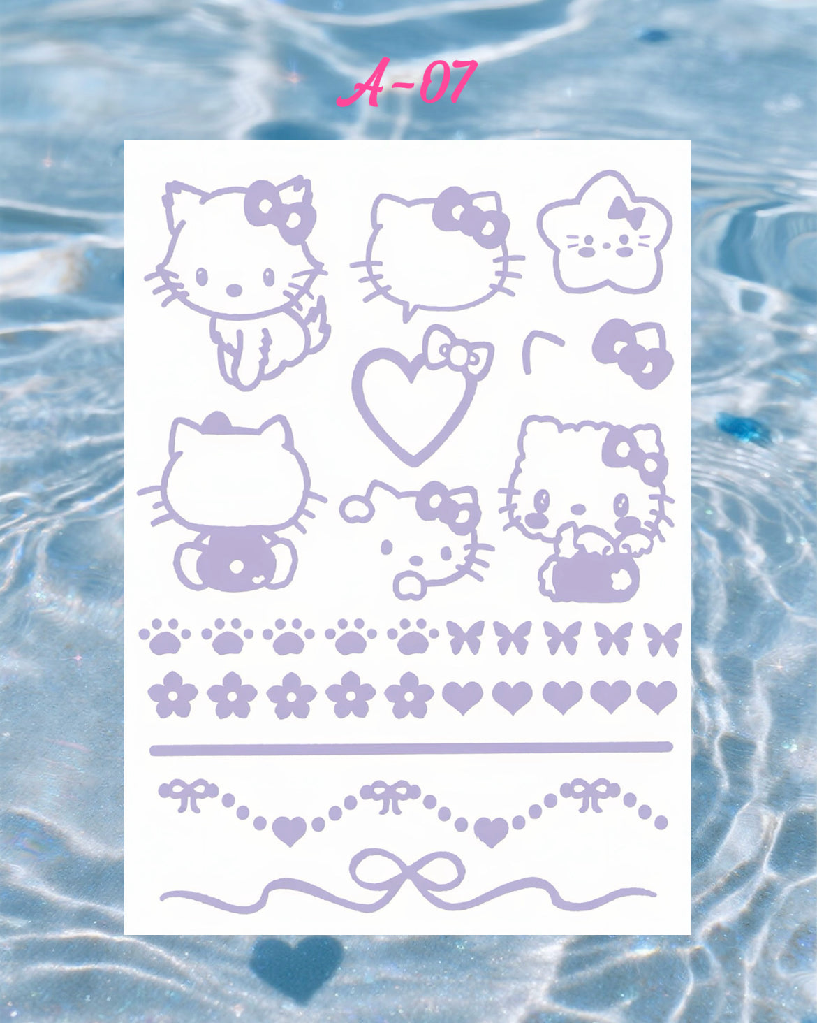 DIY Glitter Tattoo Sticker-A series