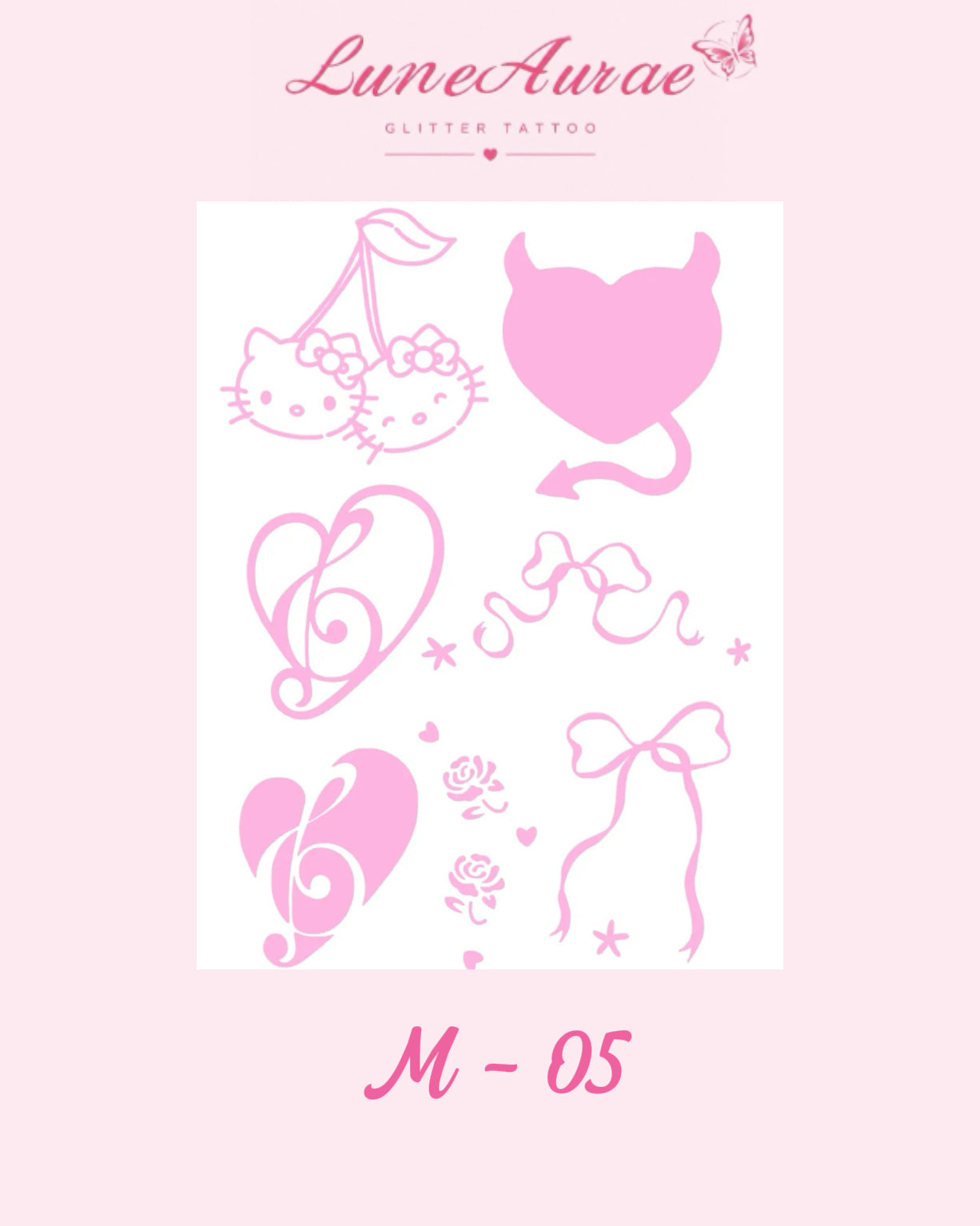 DIY Glitter Tattoo Sticker - M Series