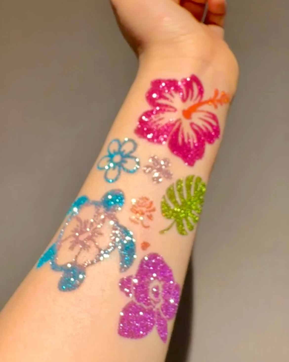100/200/500 sheets Custom your pattern - DIY Glitter Tattoo sticker