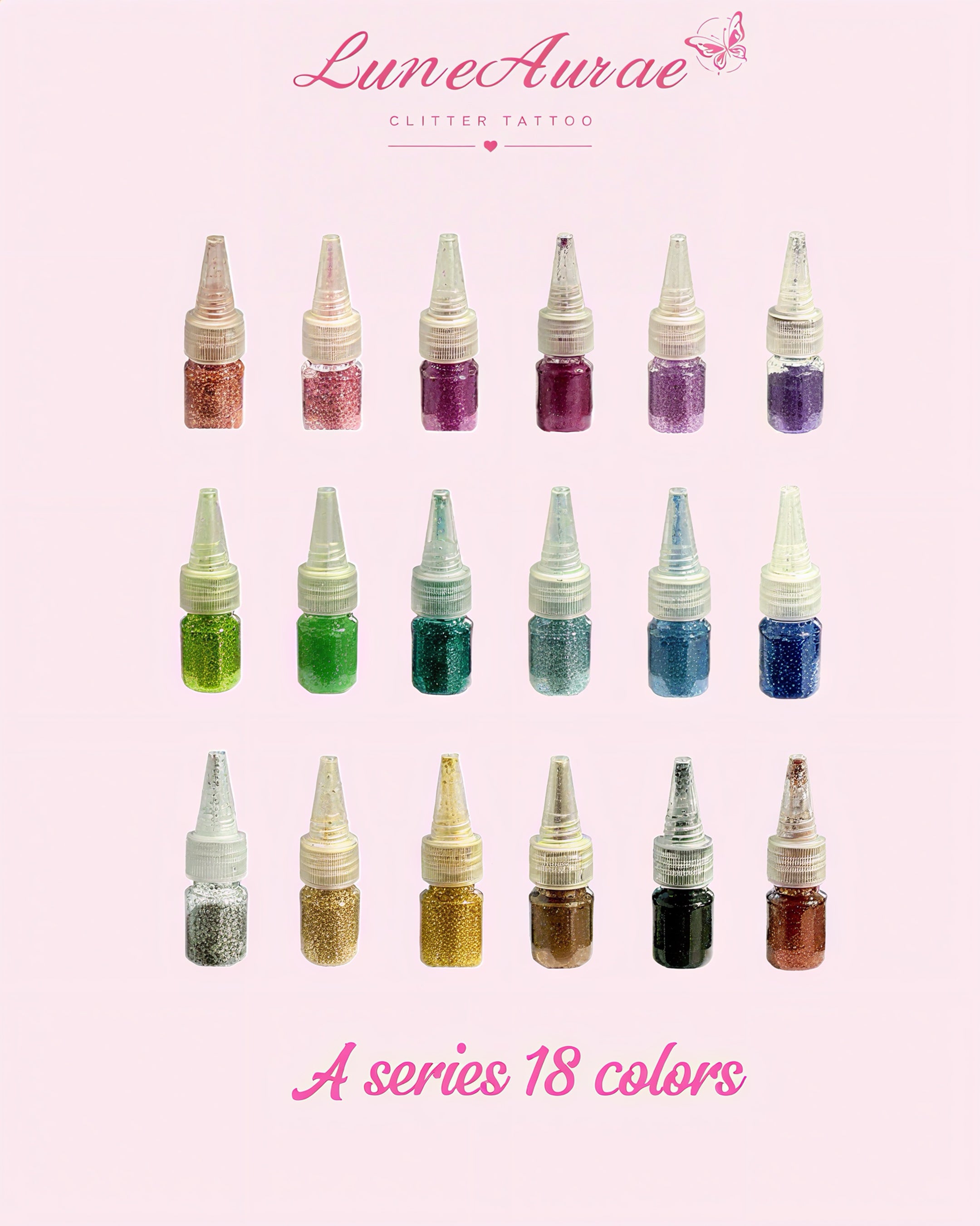 Glitter Set for Temporary Tattoo