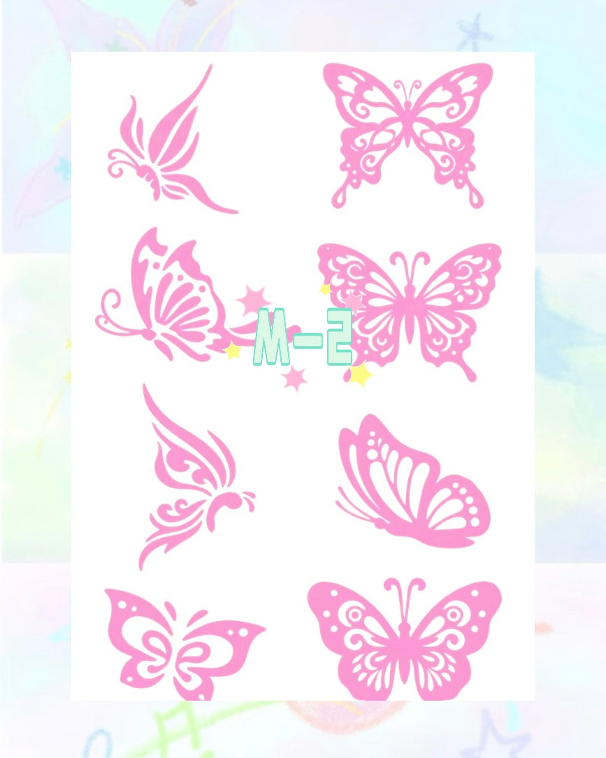 1 Sheet DIY Glitter Tattoos - M Series