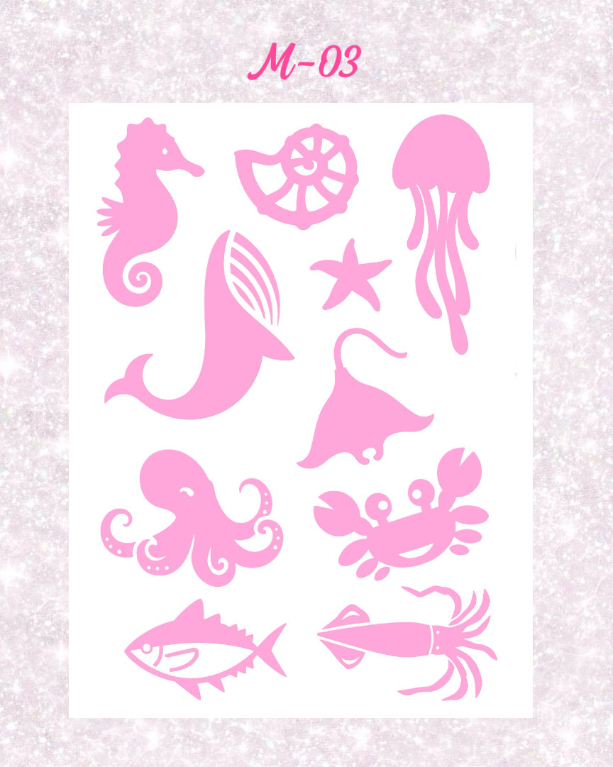 DIY Glitter Tattoo Sticker - M Series