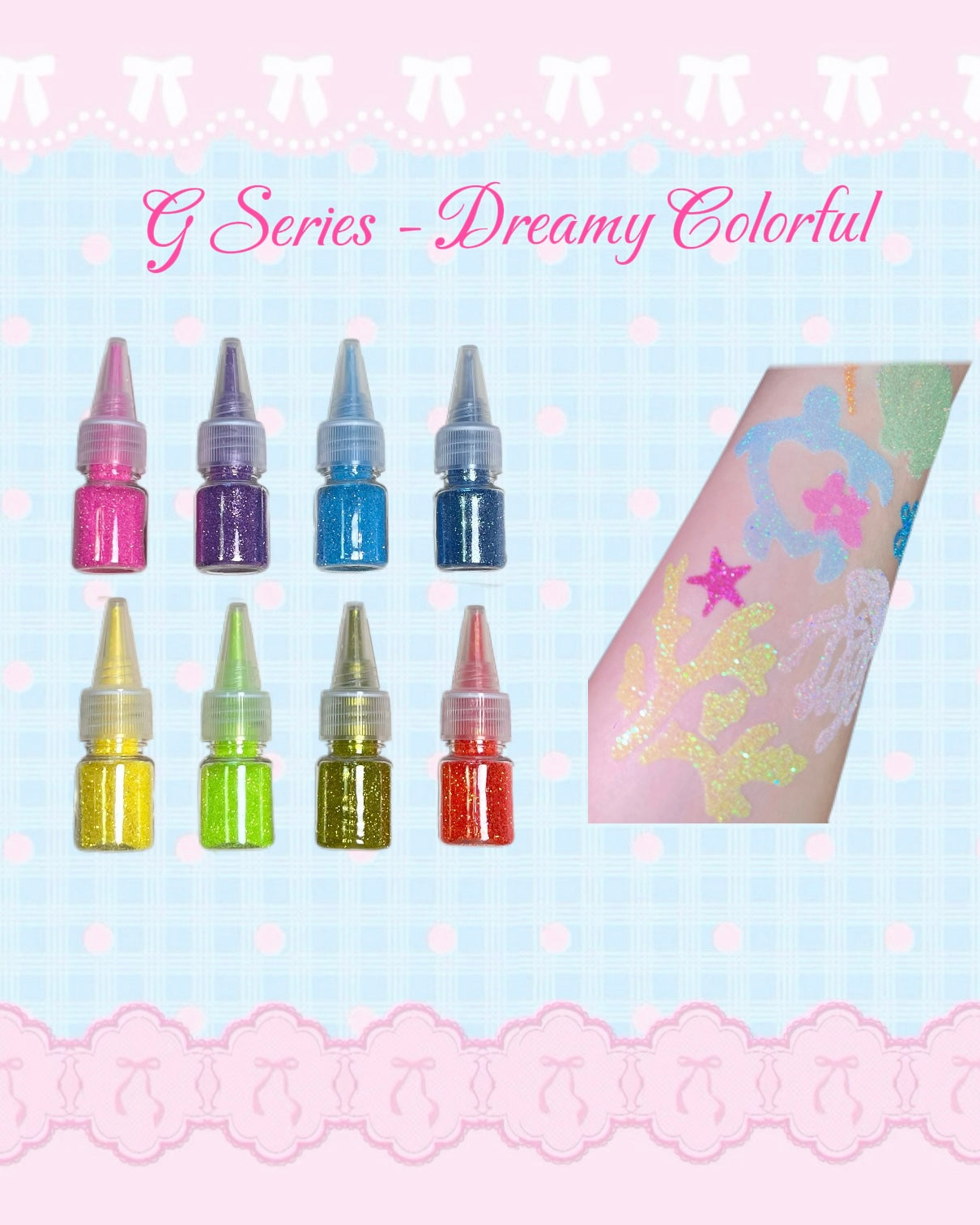 DIY Glitter Tattoo Sticker Set-A series