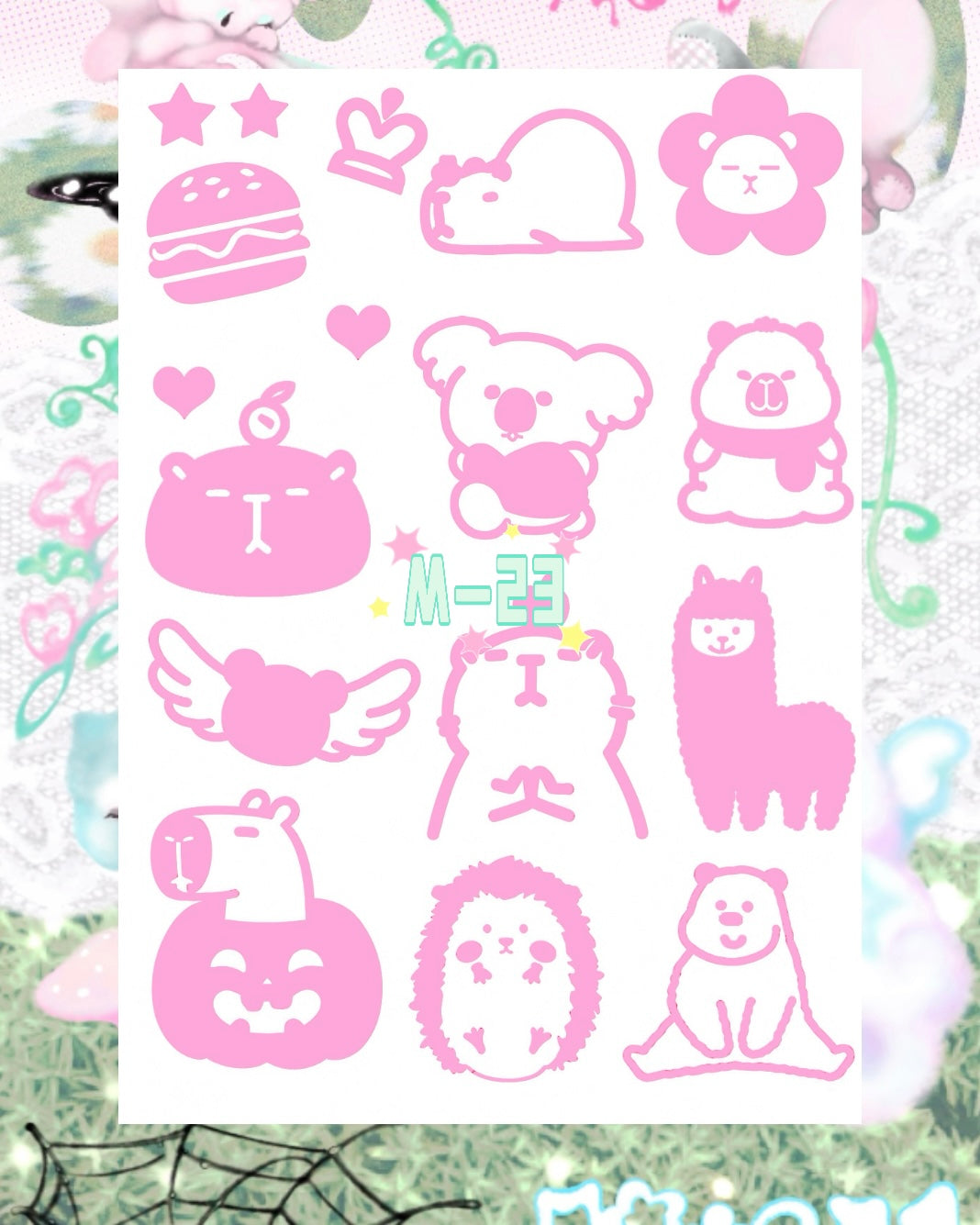 DIY Glitter Tattoo Sticker - M Series
