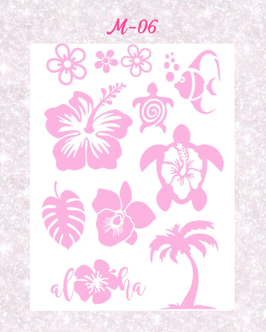 DIY Glitter Tattoo Sticker - M Series