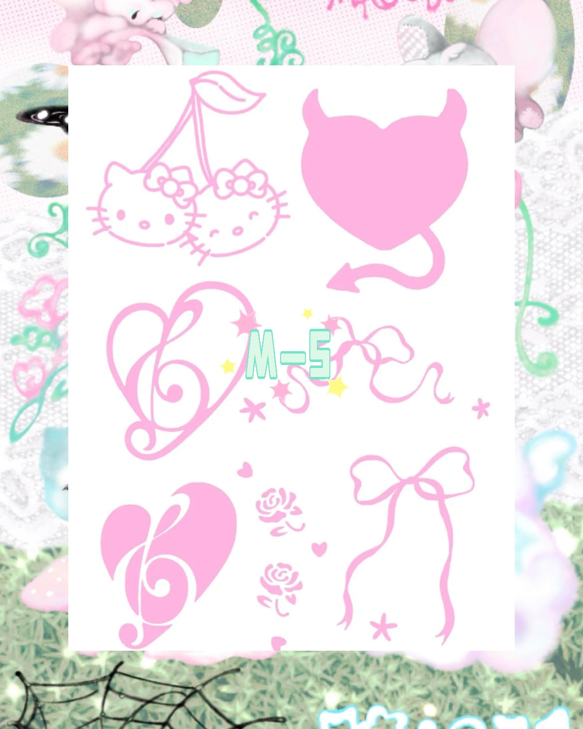 DIY Glitter Tattoo Sticker - M Series