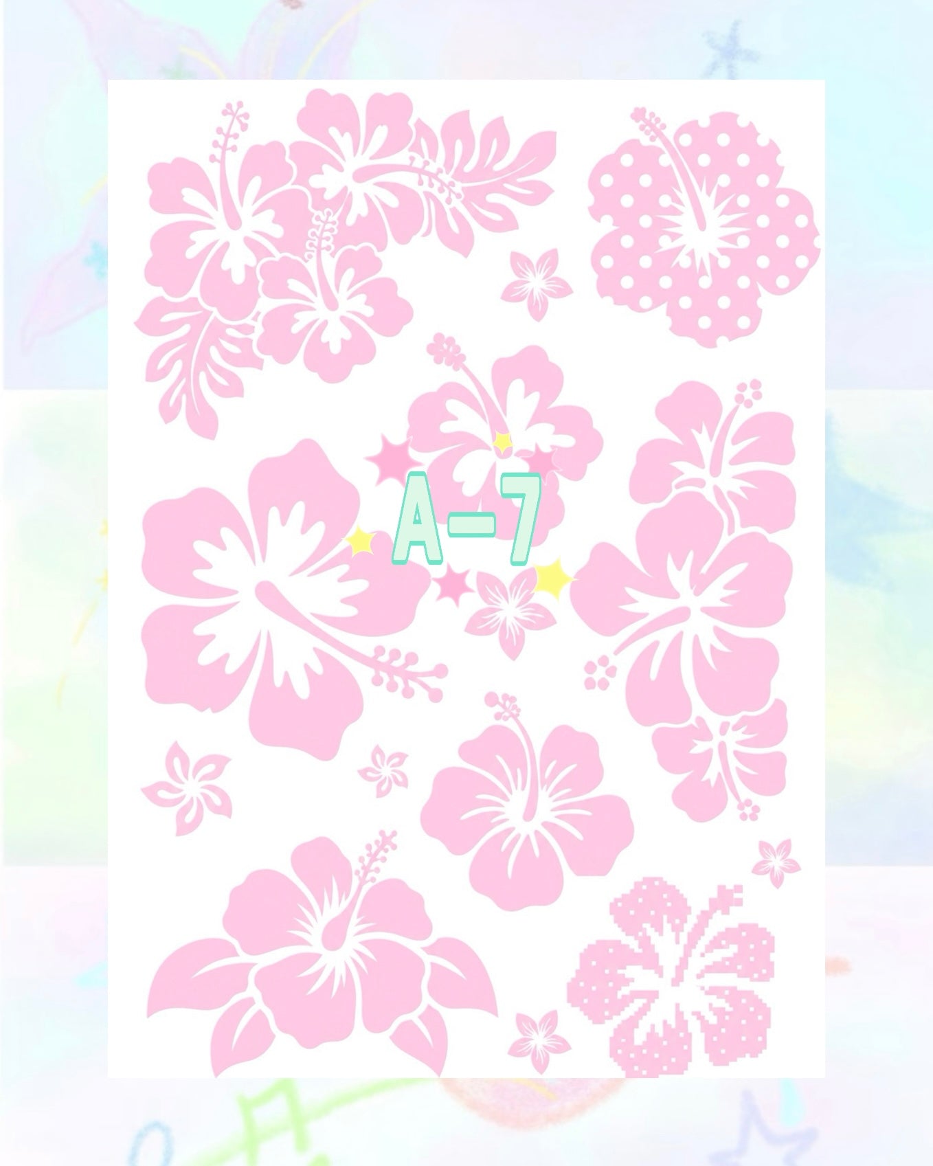 1 Sheet DIY Glitter Tattoos-A series