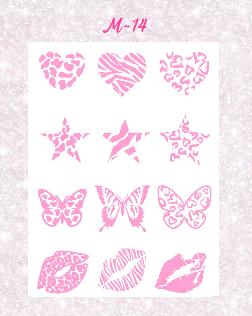 DIY Glitter Tattoo Sticker - M Series