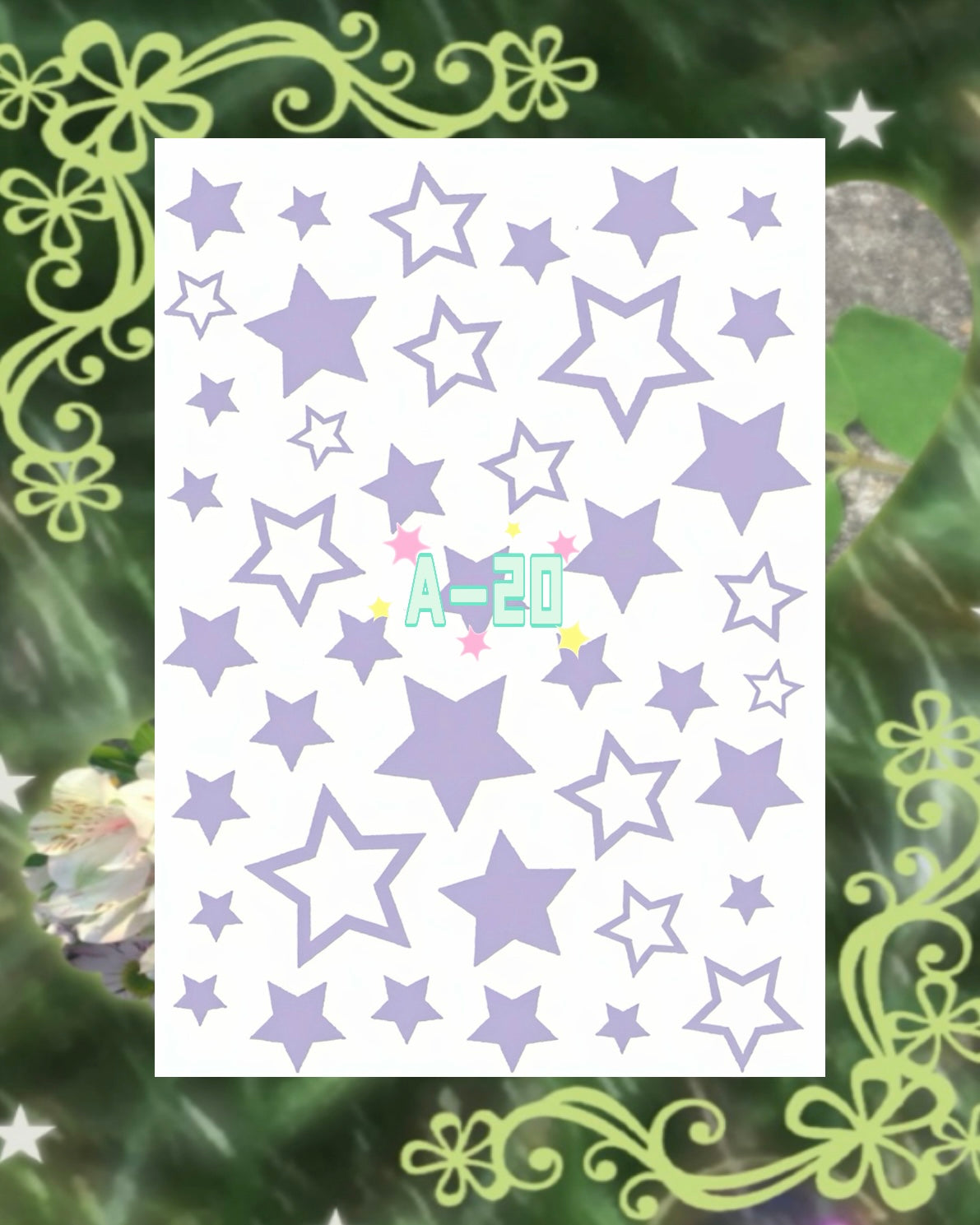 DIY Glitter Tattoo Sticker-A series
