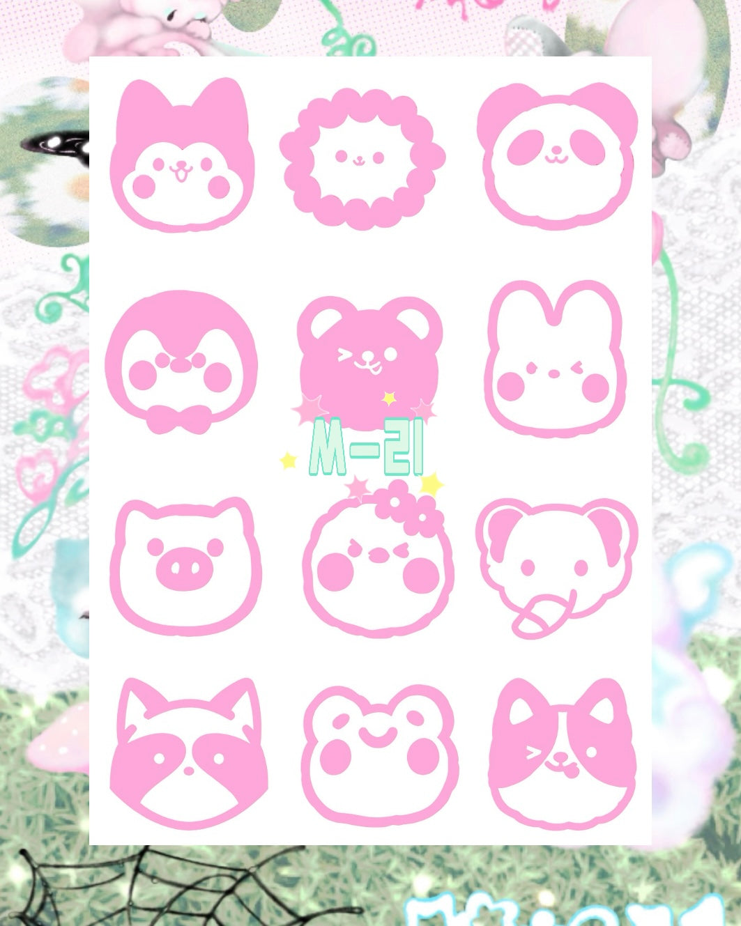 DIY Glitter Tattoo Sticker - M Series