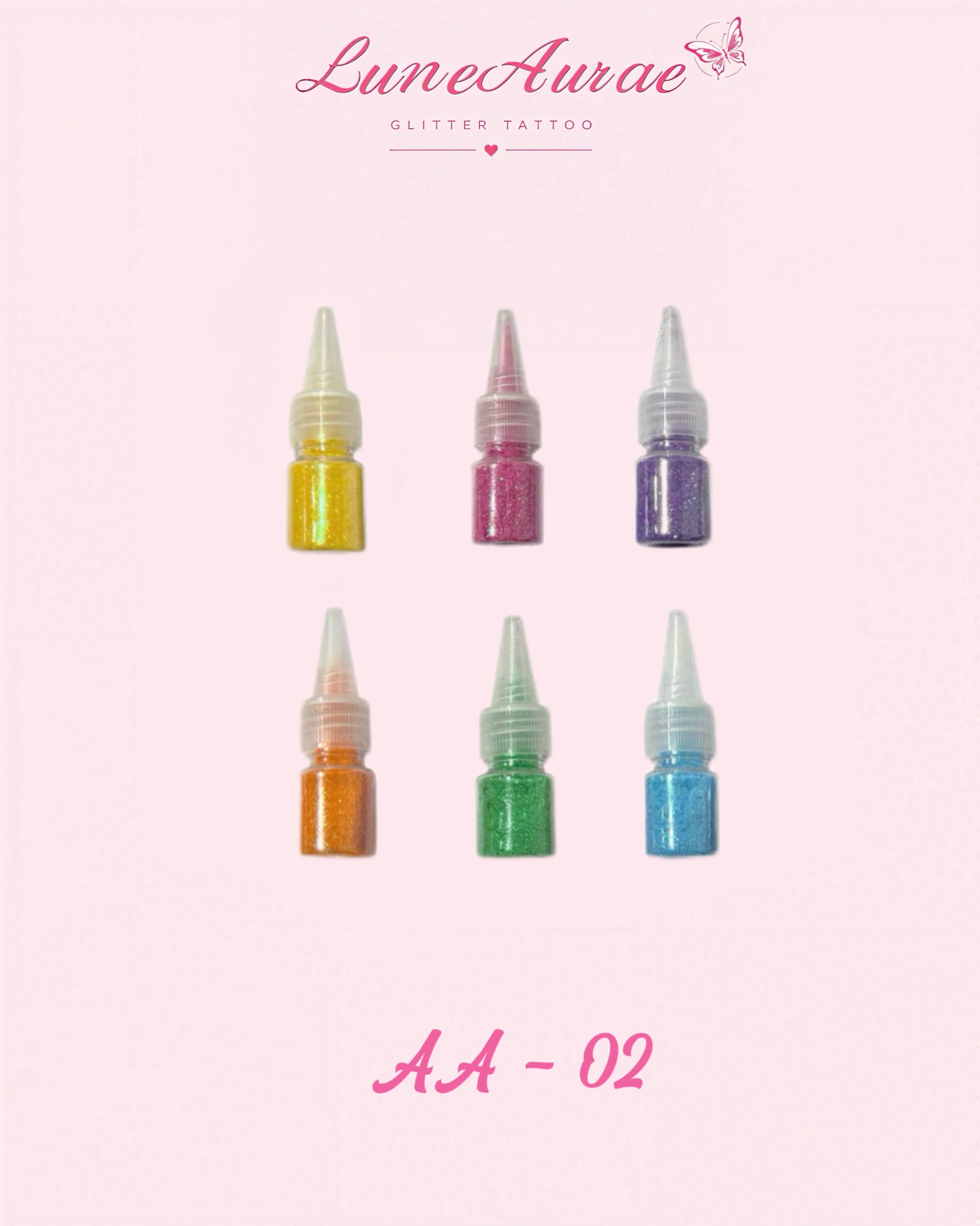 DIY Glitter Tattoo Sticker Set -A series