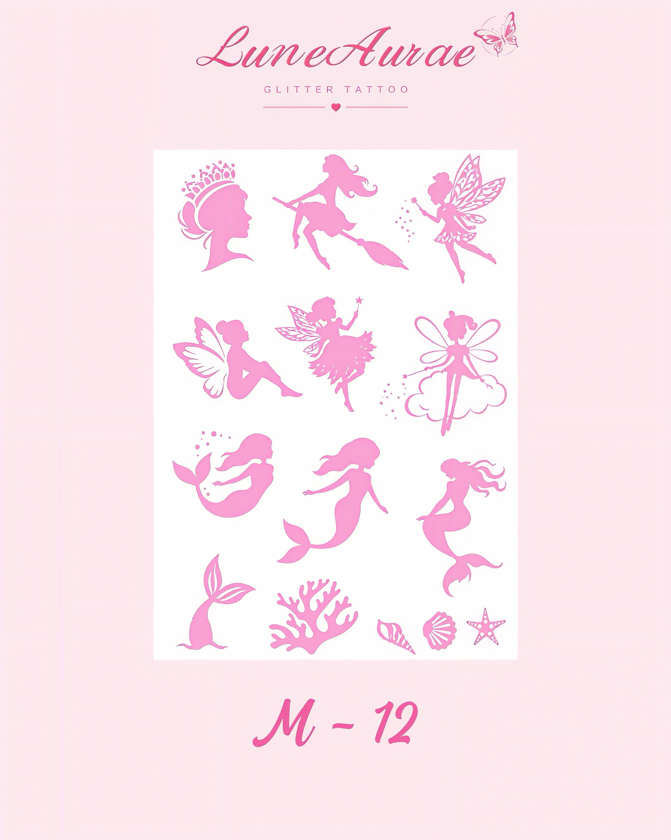 DIY Glitter Tattoo Sticker - M Series