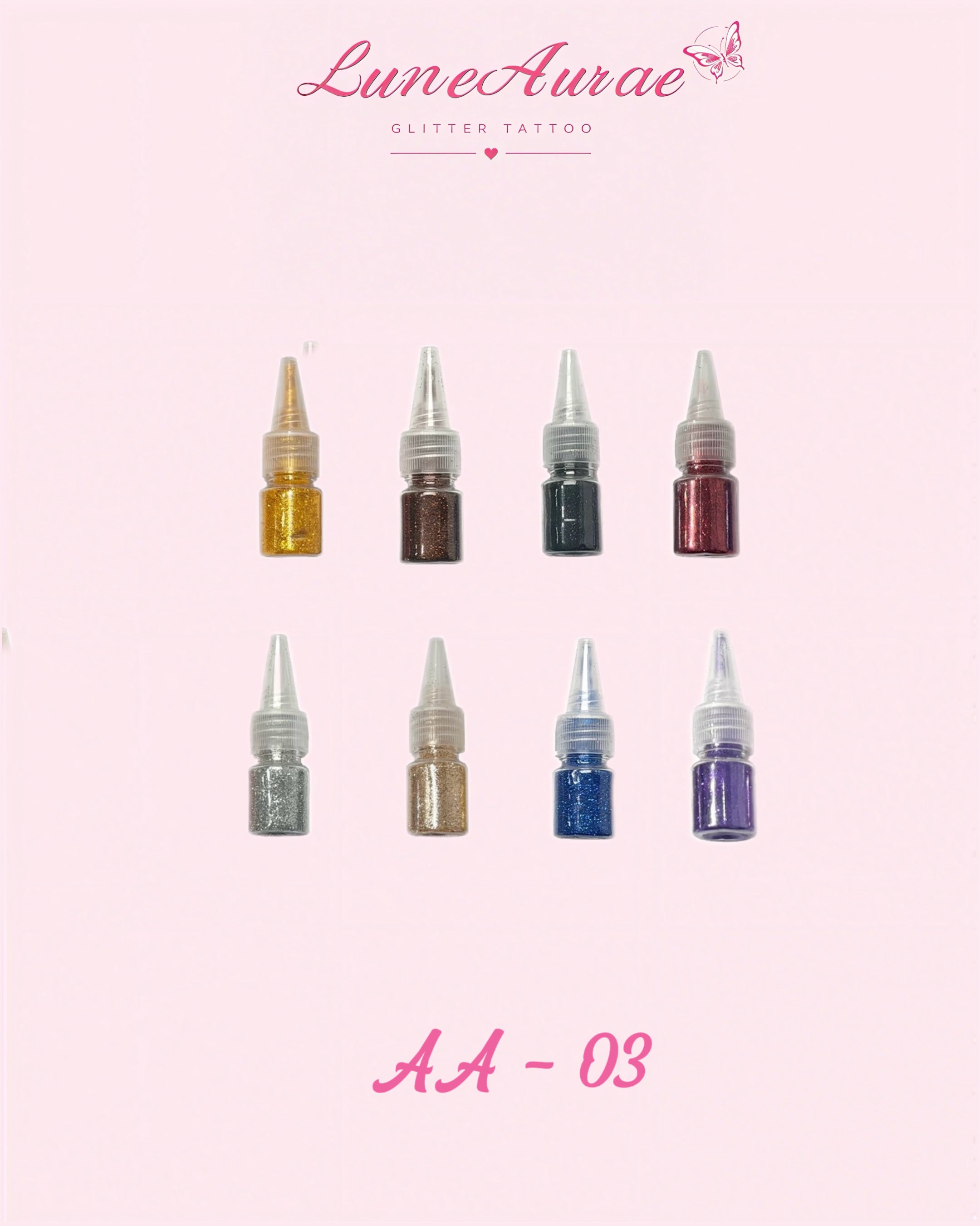 DIY Glitter Tattoo Sticker Set-A series