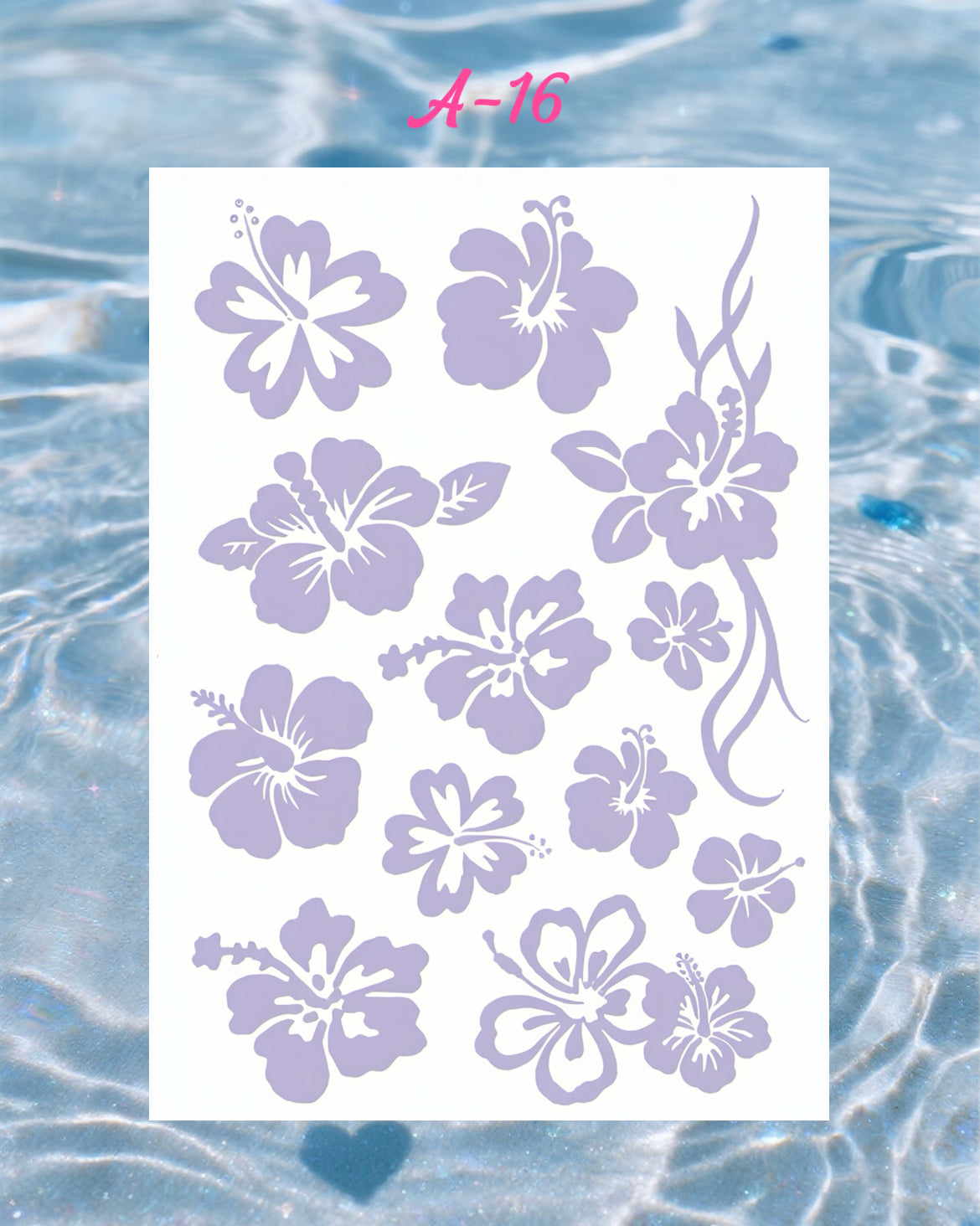 DIY Glitter Tattoo Sticker-A series
