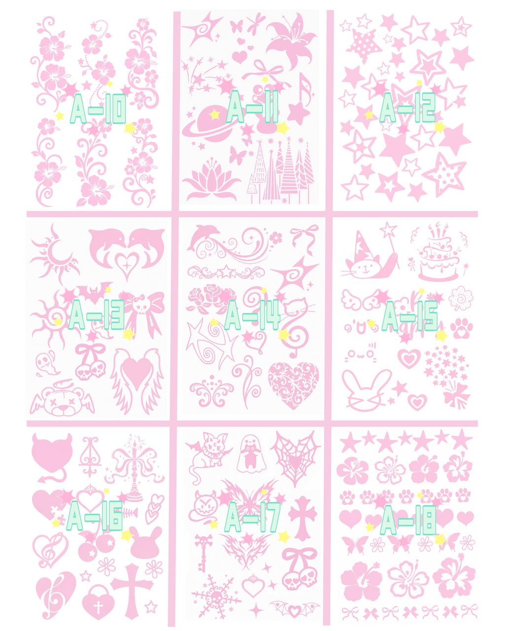 Bulk Order DIY Glitter Tattoos