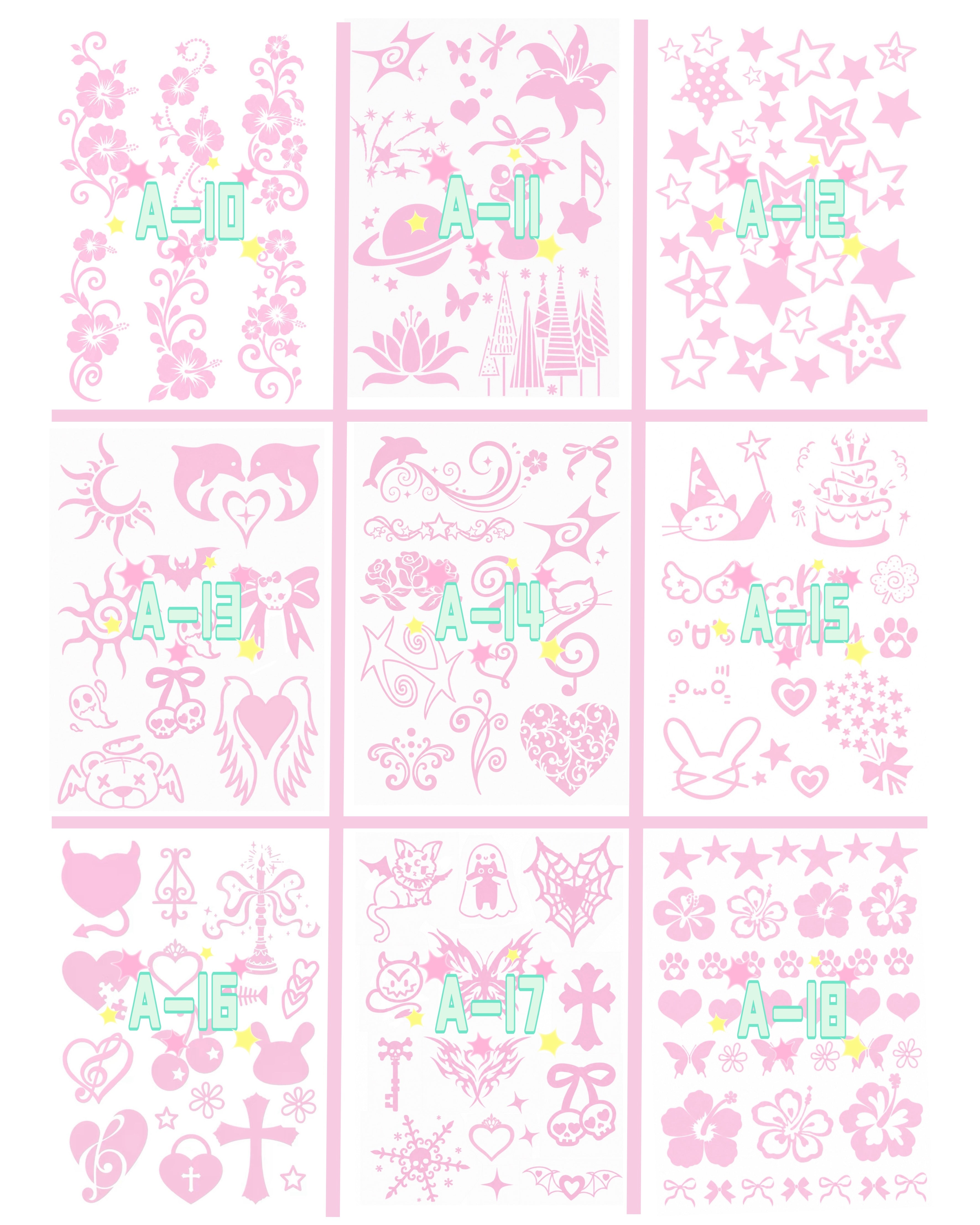 Self-Choice DIY Glitter Tattoos