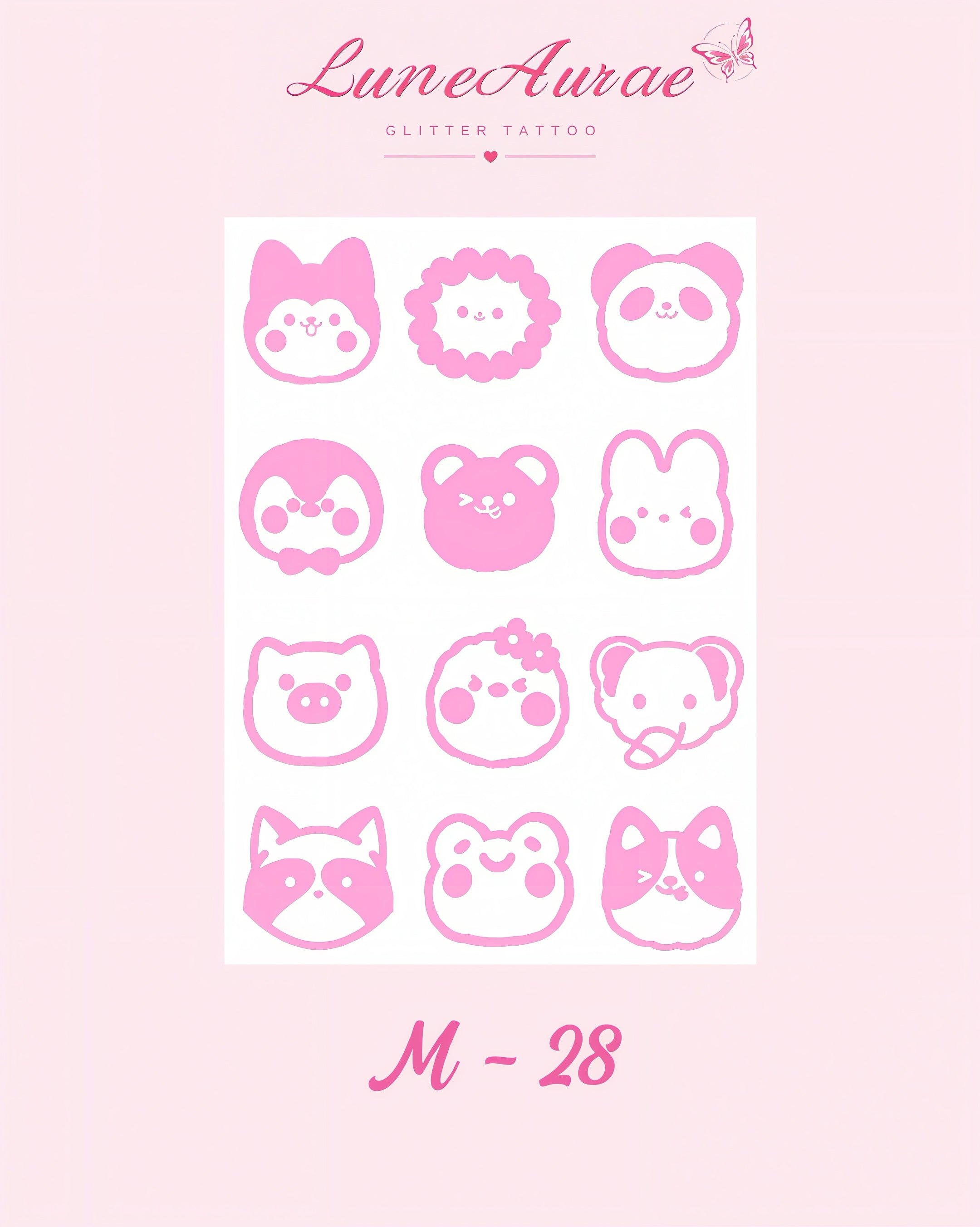 DIY Glitter Tattoo Sticker - M Series