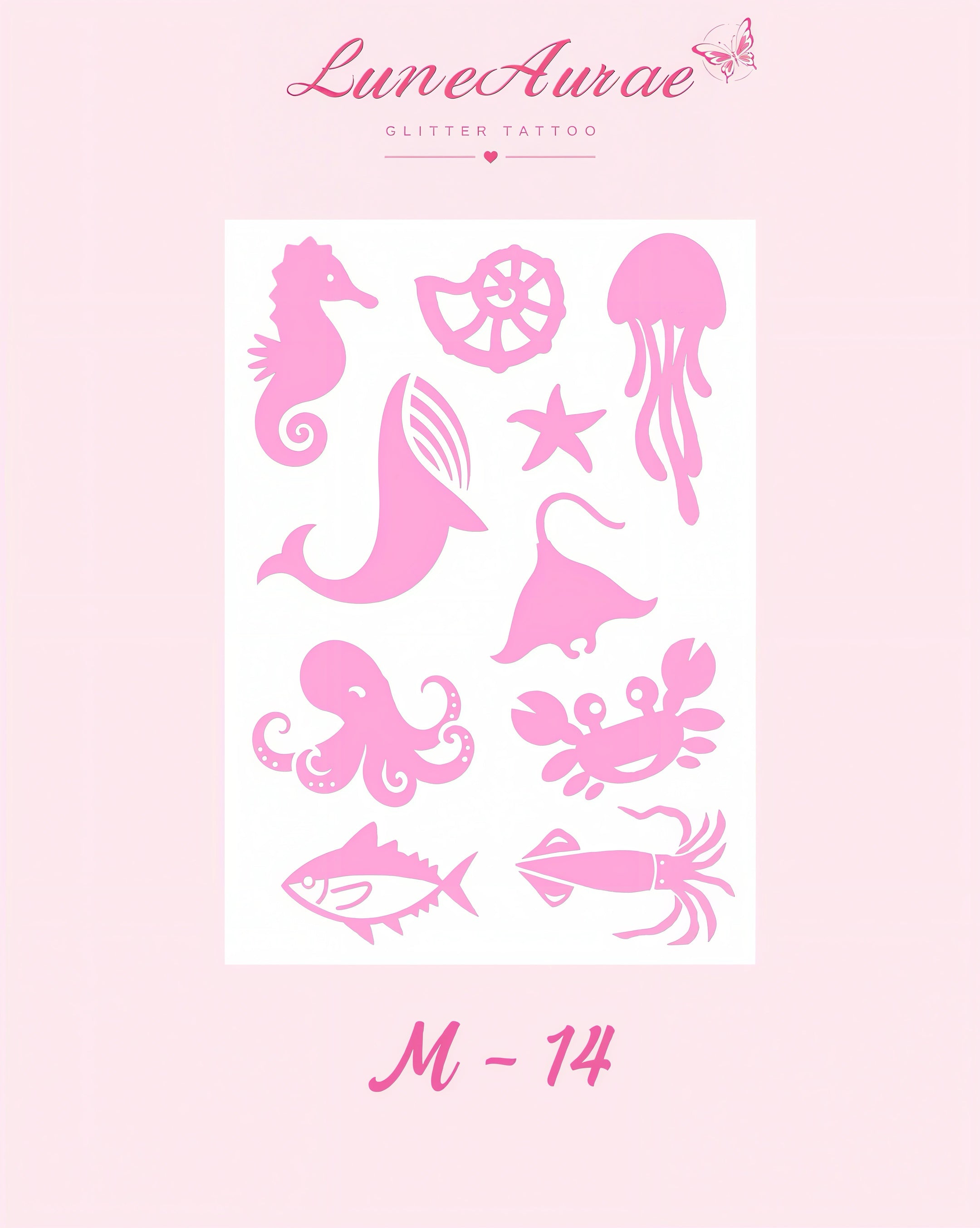 DIY Glitter Tattoo Sticker - M Series