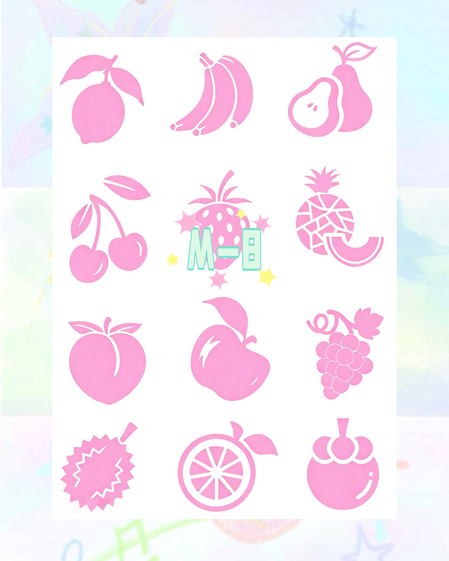 1 Sheet DIY Glitter Tattoos - M Series
