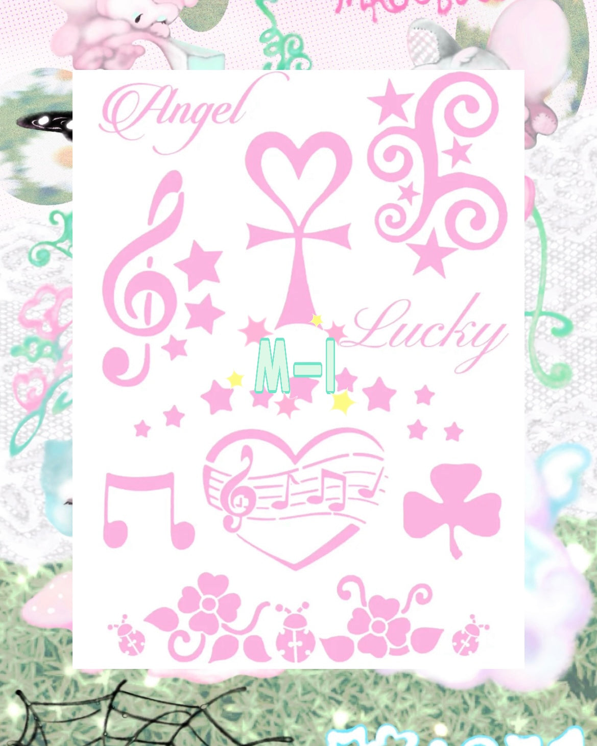 DIY Glitter Tattoo Sticker - M Series