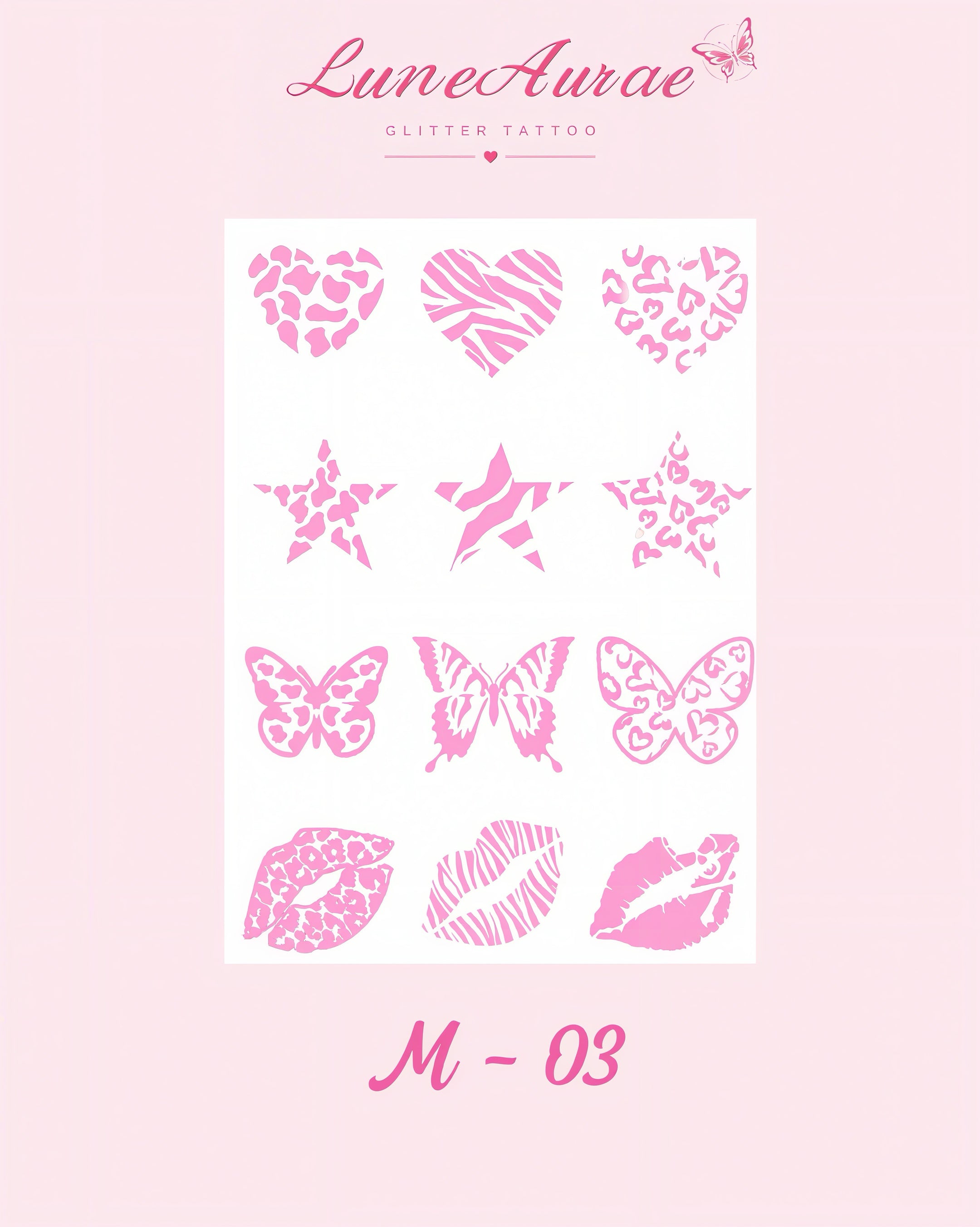 DIY Glitter Tattoo Sticker - M Series