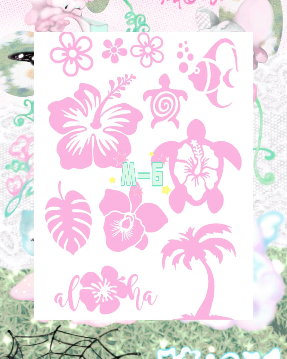 DIY Glitter Tattoo Sticker - M Series
