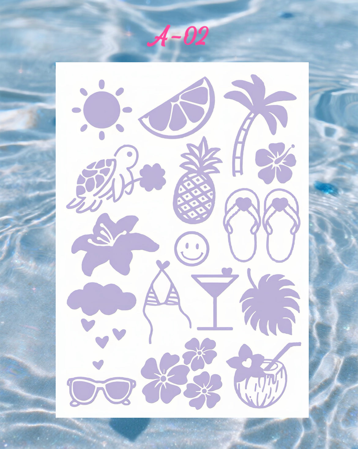 DIY Glitter Tattoo Sticker-A series