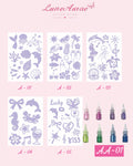 DIY Glitter Tattoo Sticker Set-A series