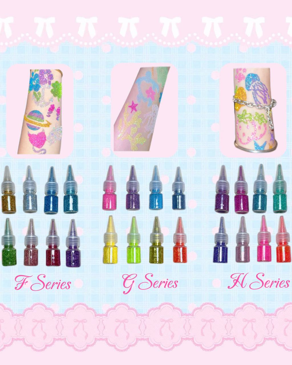 Glitter Set for Temporary Tattoo