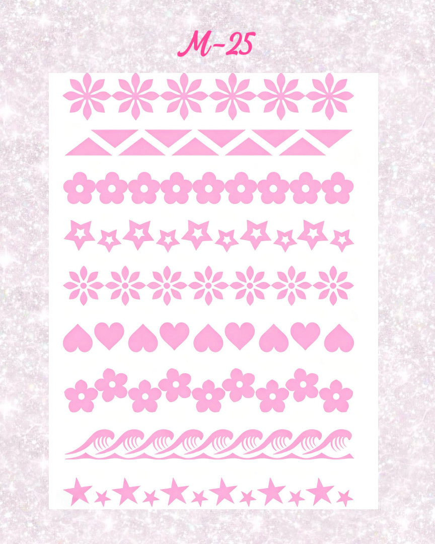DIY Glitter Tattoo Sticker - M Series