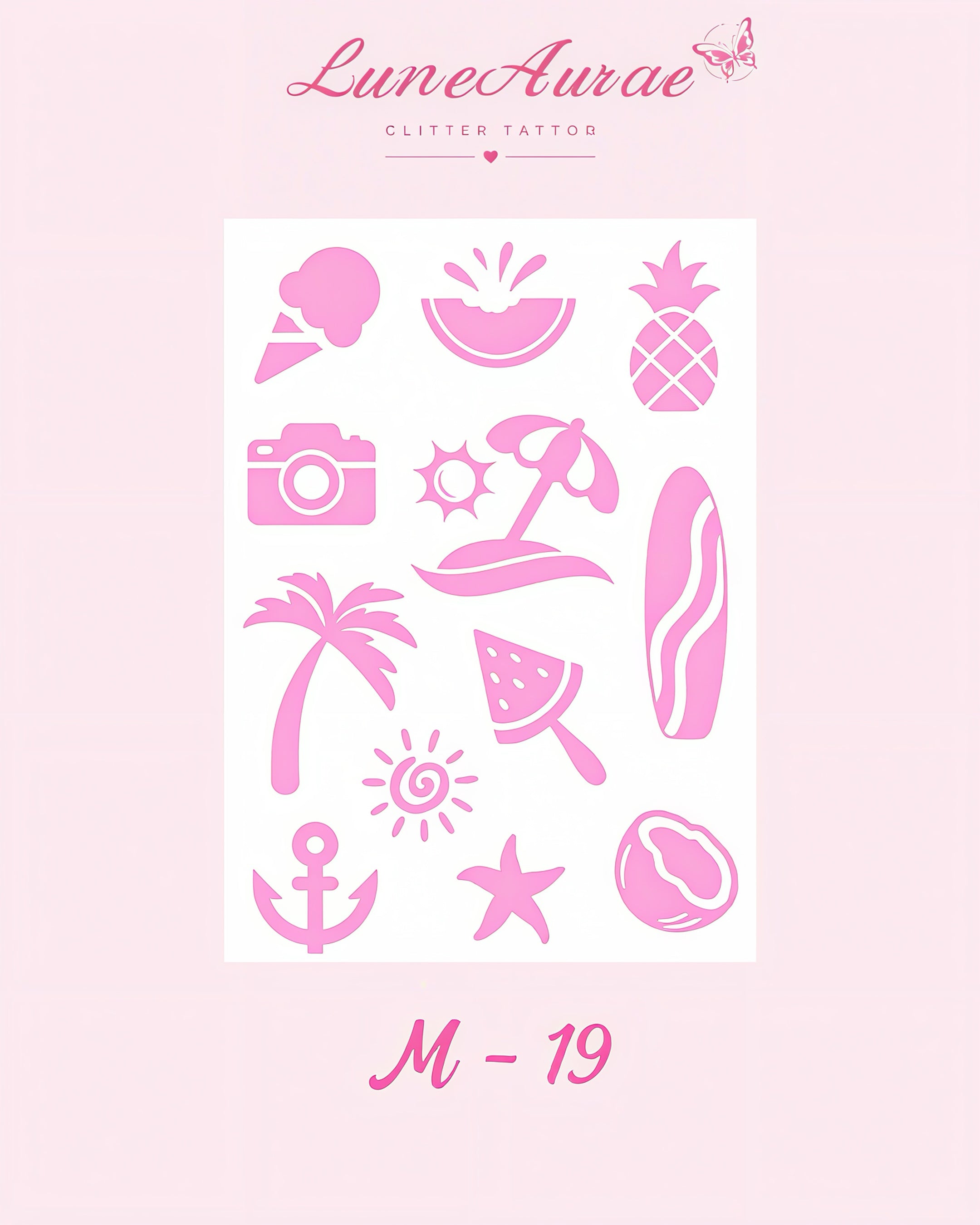 DIY Glitter Tattoo Sticker - M Series