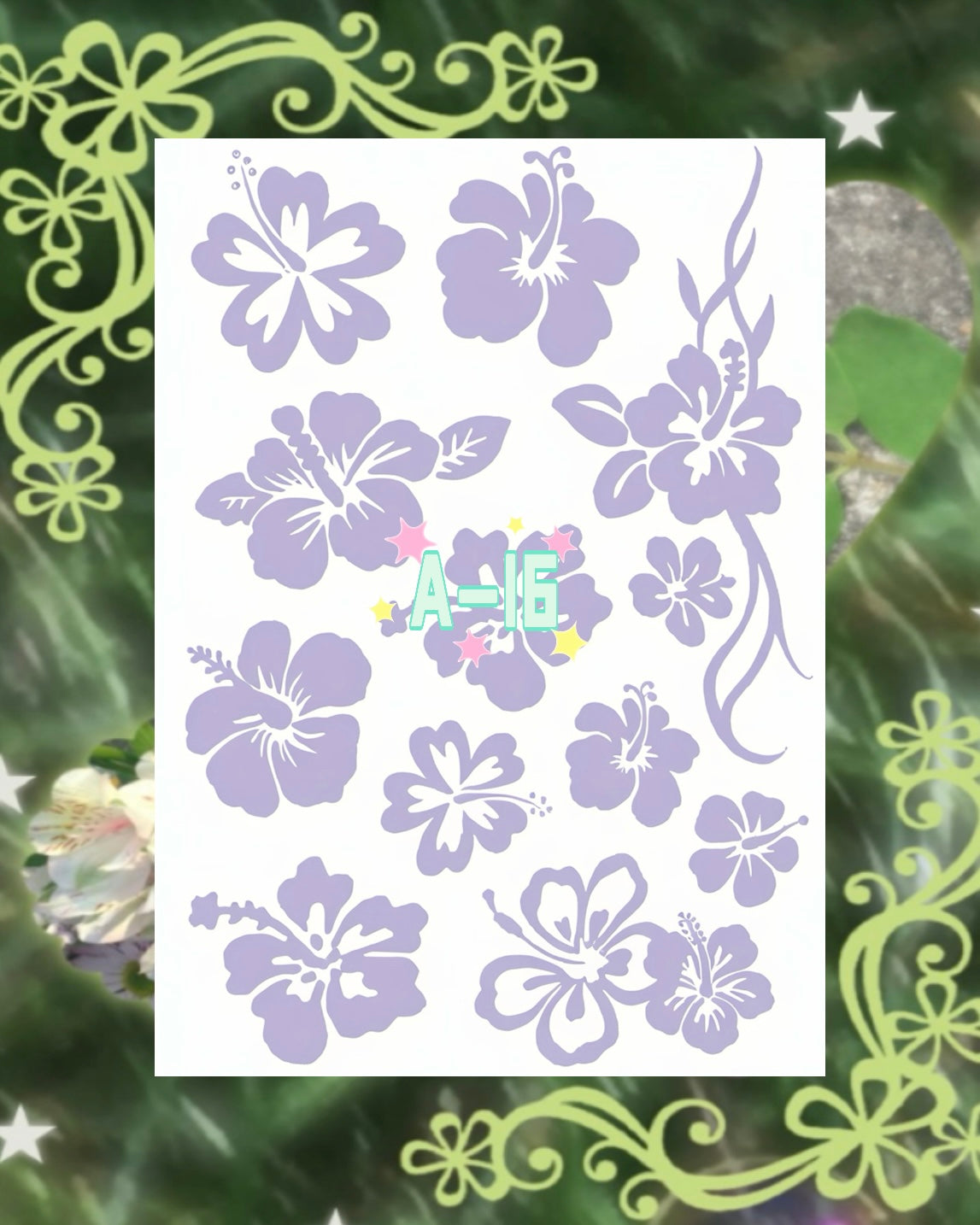 DIY Glitter Tattoo Sticker-A series