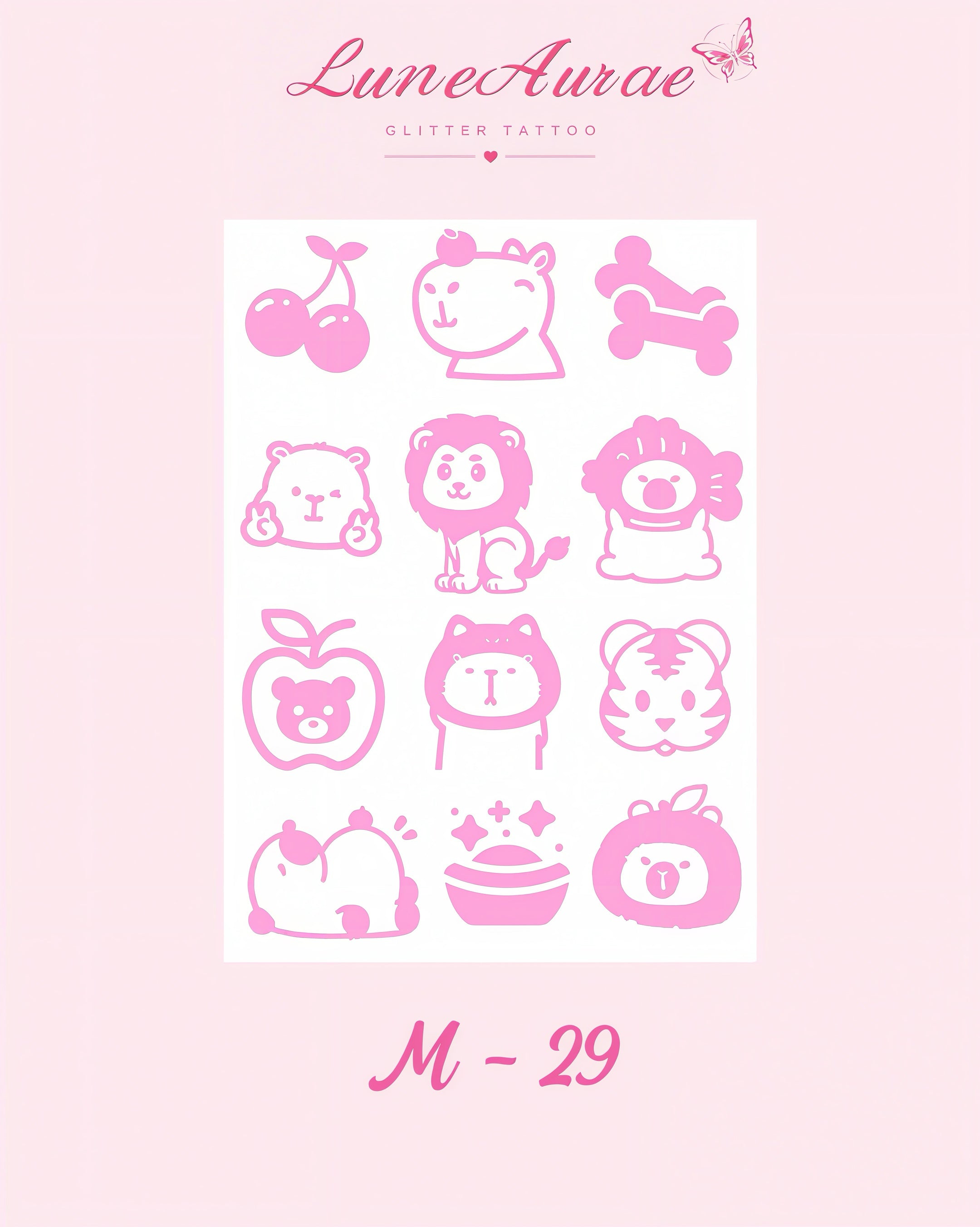 DIY Glitter Tattoo Sticker - M Series