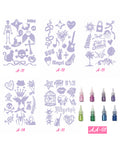 DIY Glitter Tattoo Sticker Set- A Series New Arrival