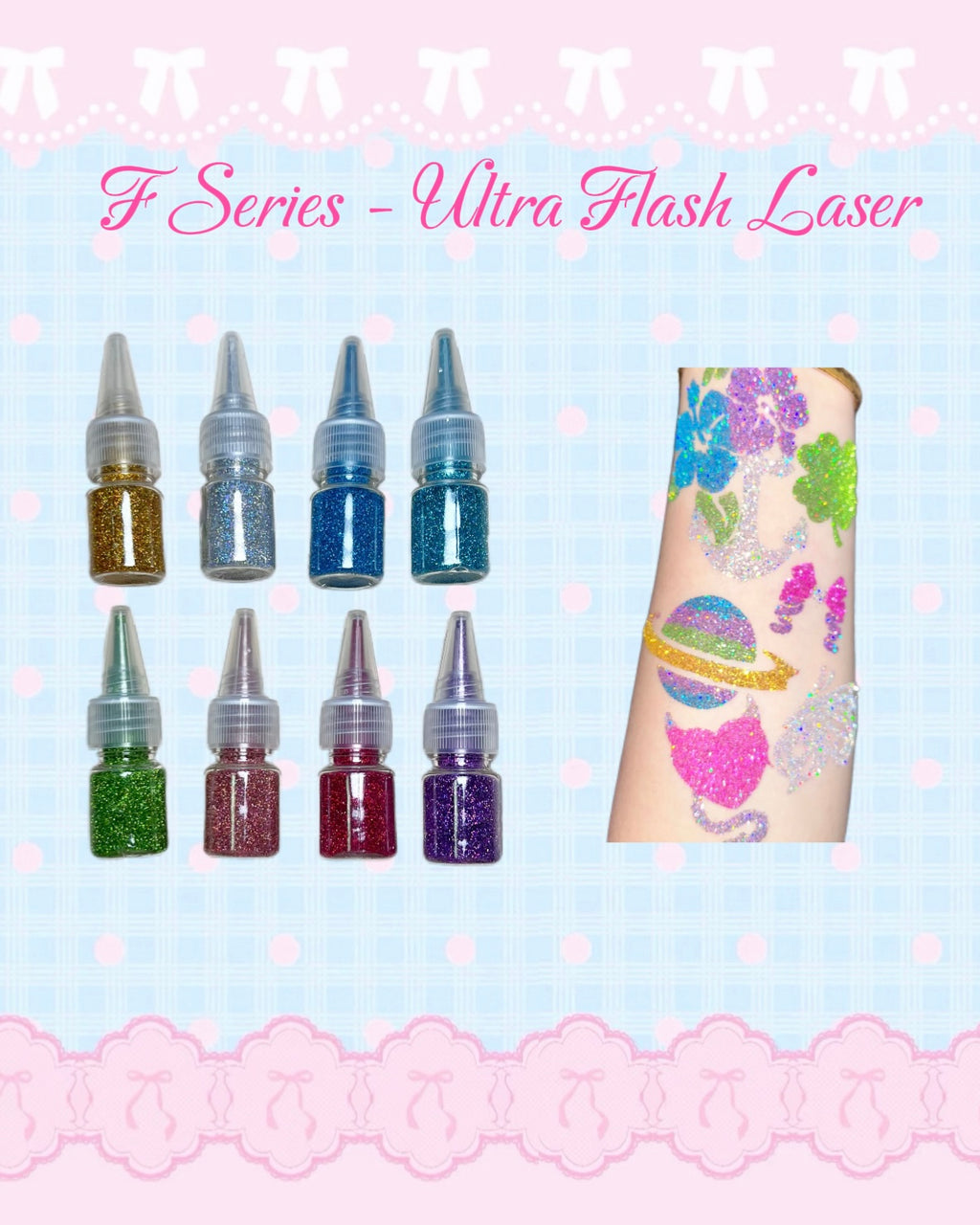DIY Glitter Tattoo Sticker Set-A series