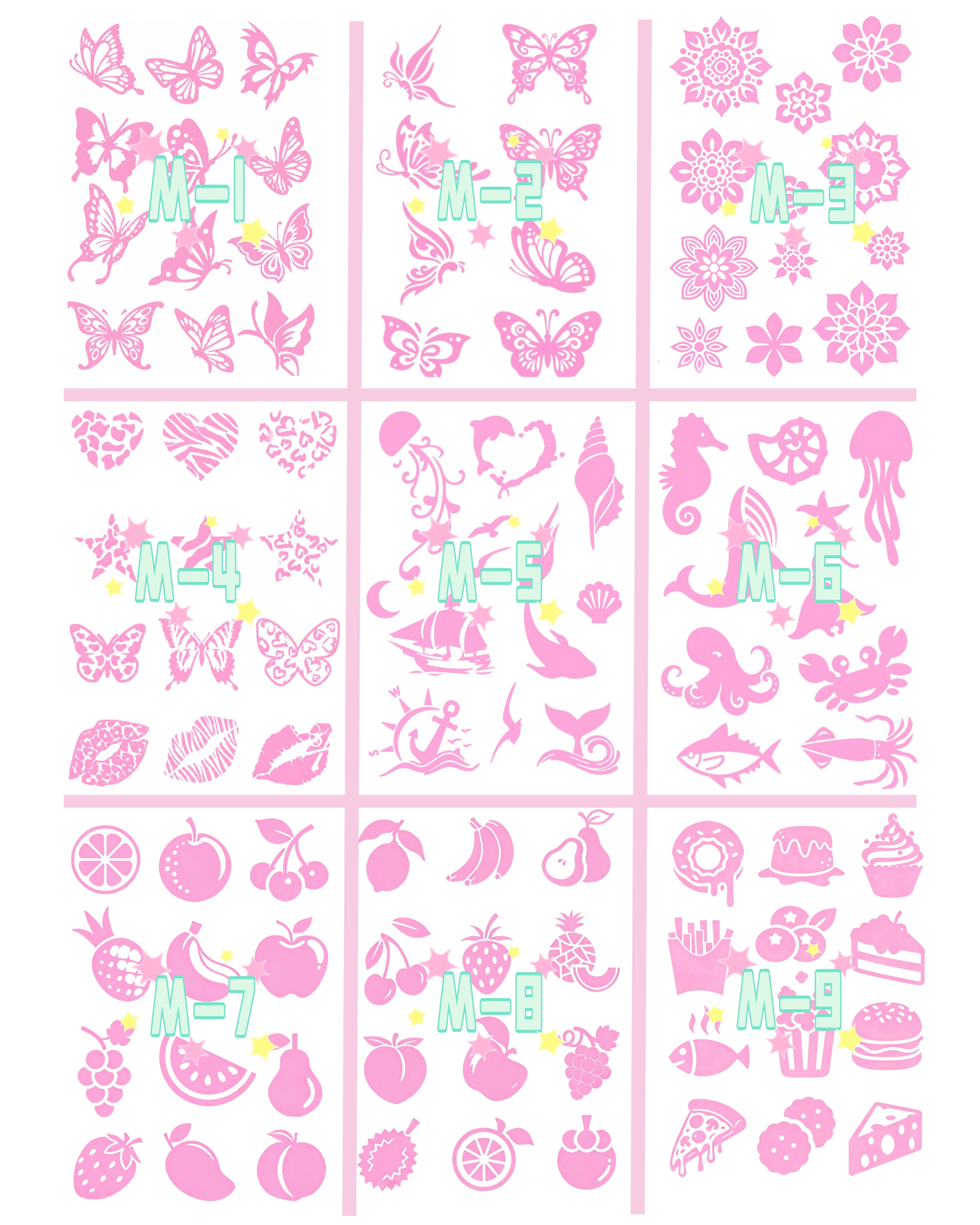 Self-Choice DIY Glitter Tattoos