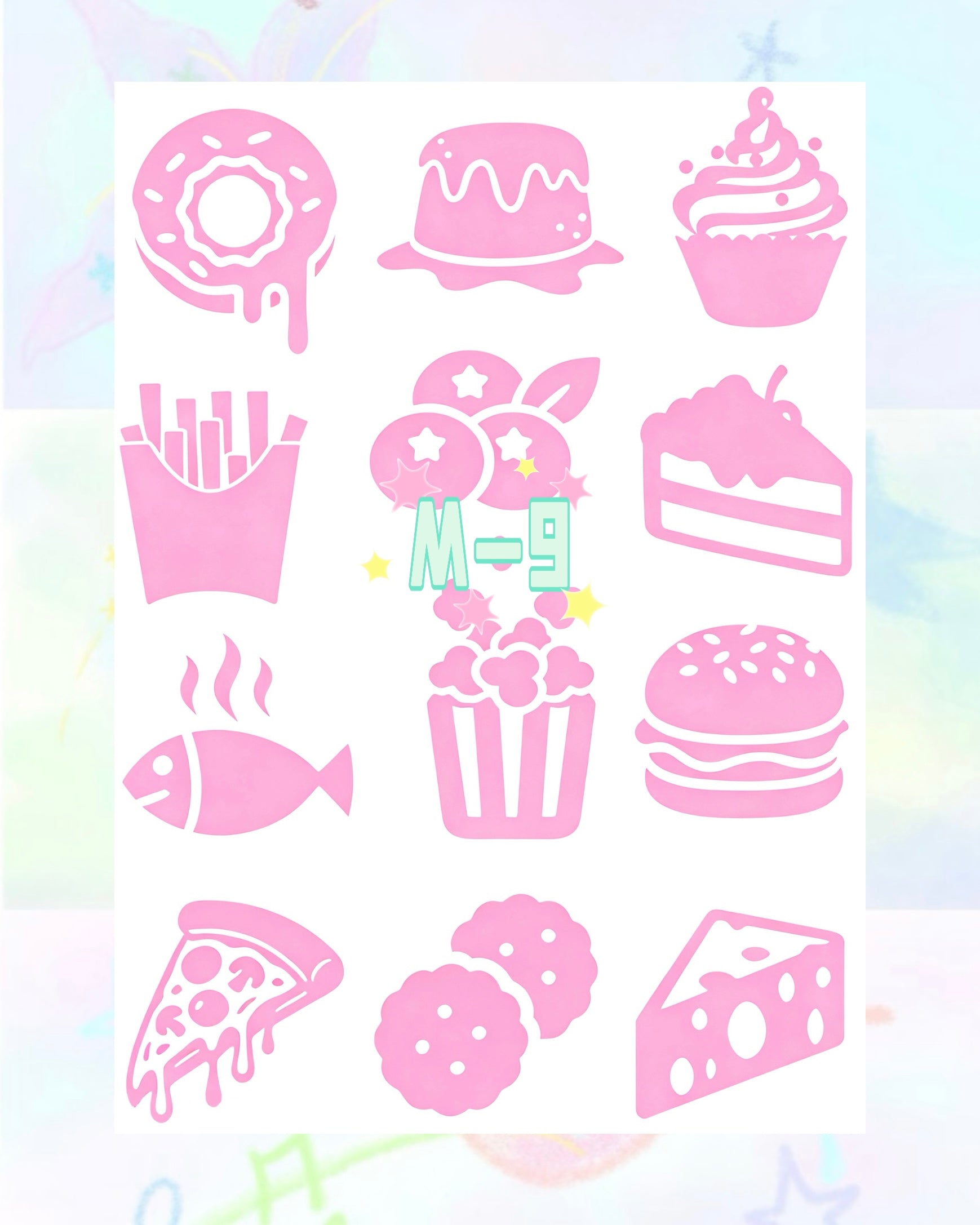 1 Sheet DIY Glitter Tattoos - M Series