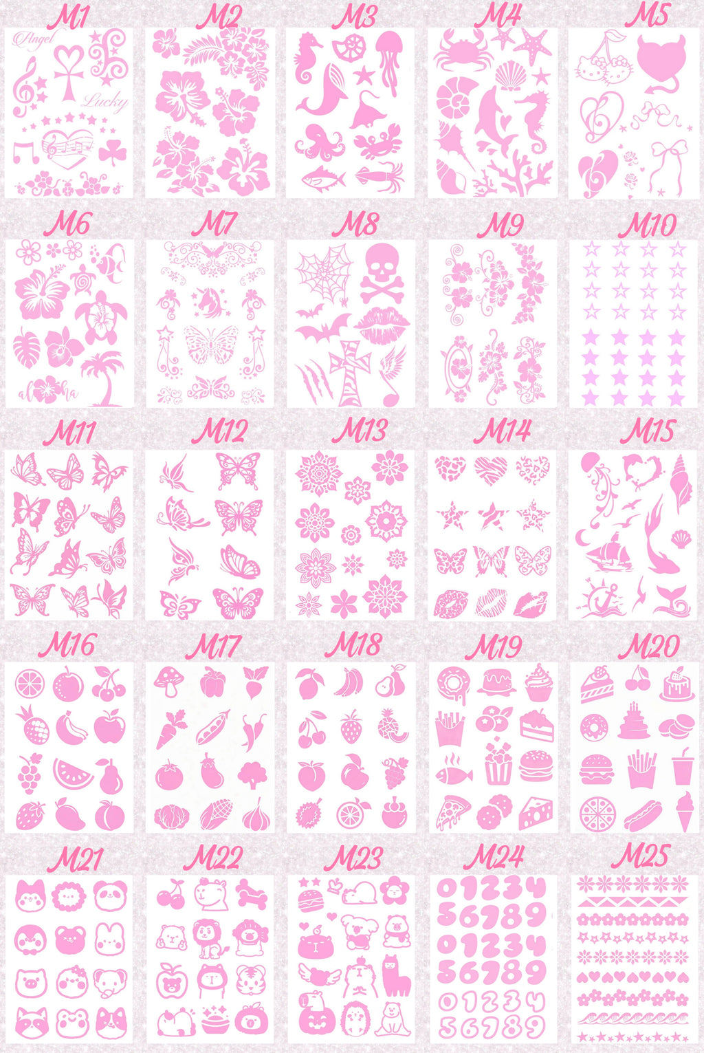 DIY Glitter Tattoo Sticker-Bulk Order