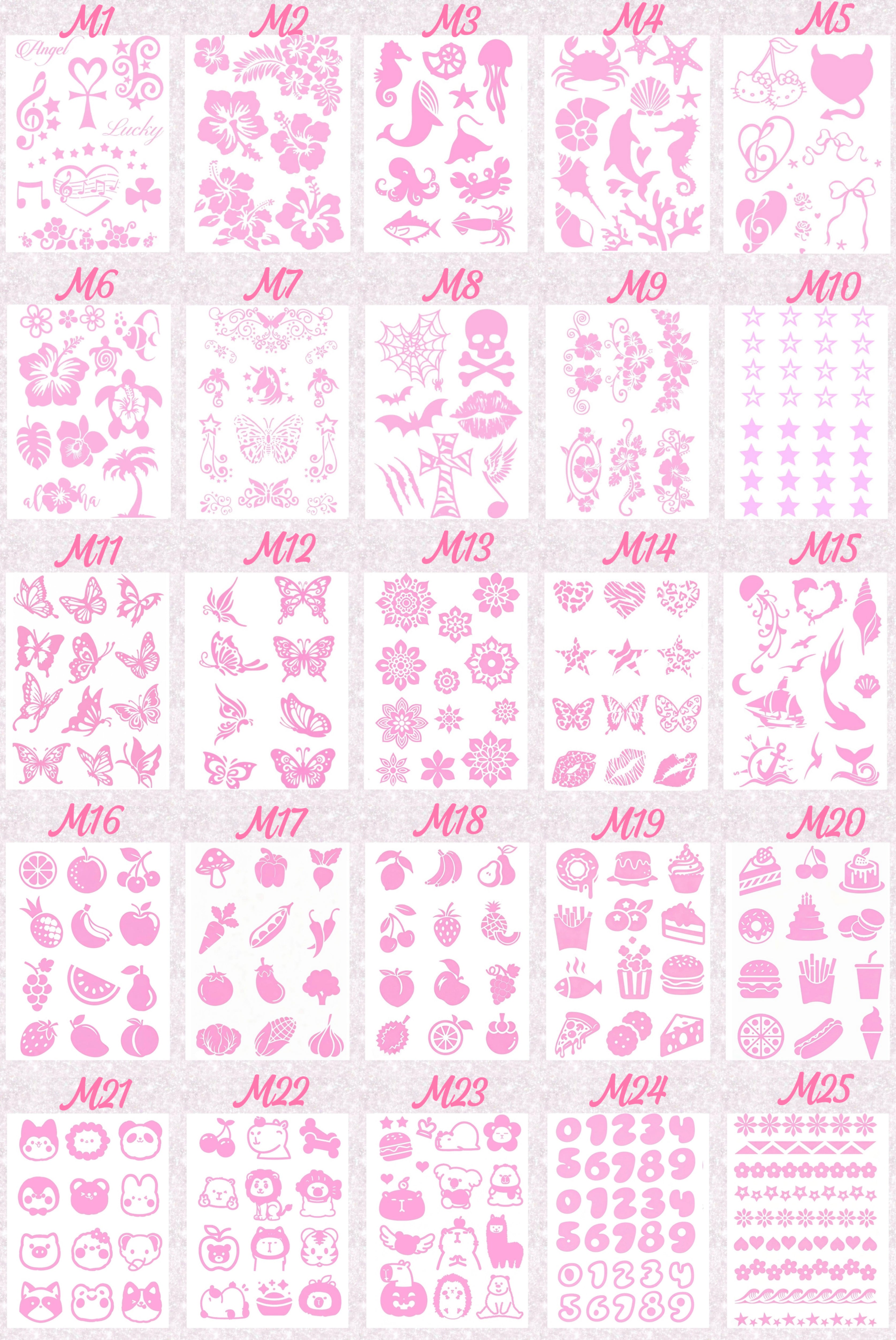DIY Glitter Tattoo Sticker