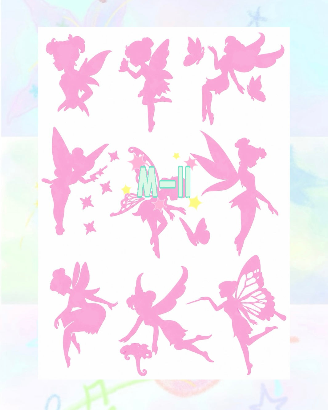 1 Sheet DIY Glitter Tattoos - M Series